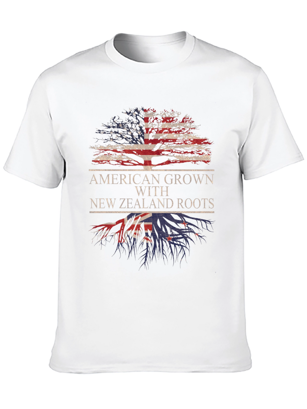 American Grown with New Zealand Roots T-Shirt