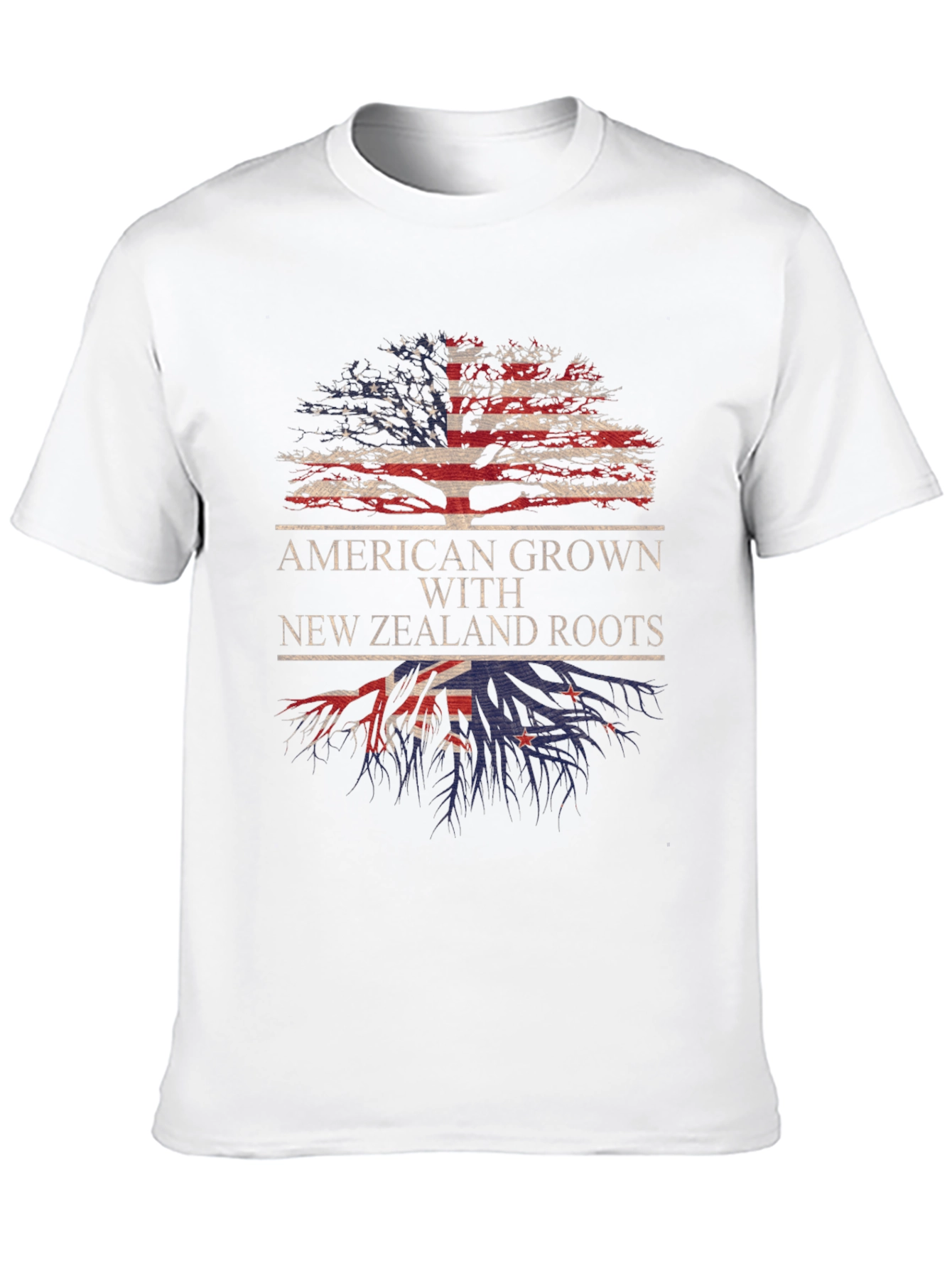 American Grown with New Zealand Roots T-Shirt