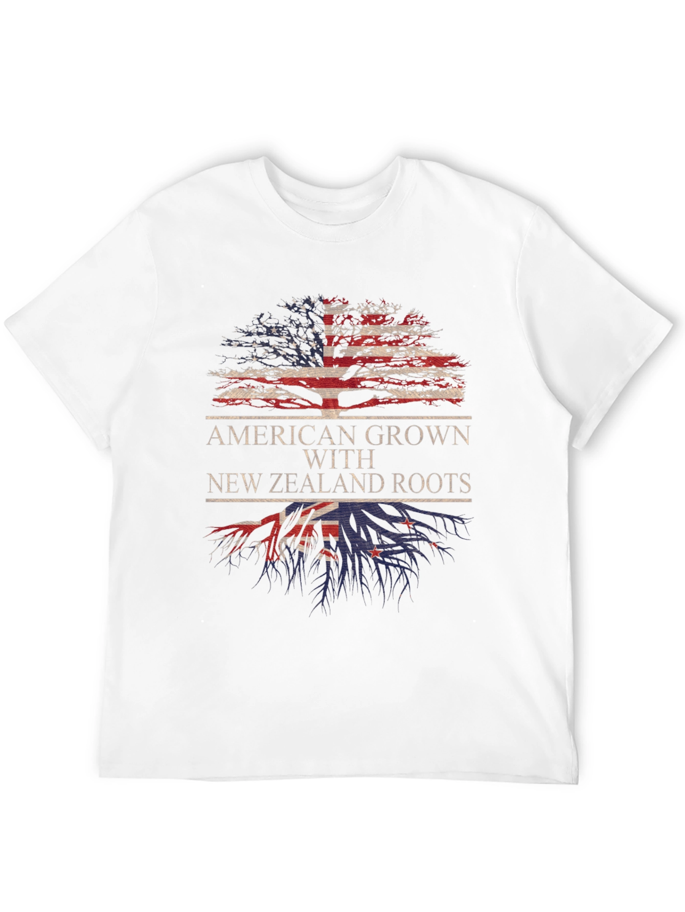 American Grown with New Zealand Roots T-Shirt