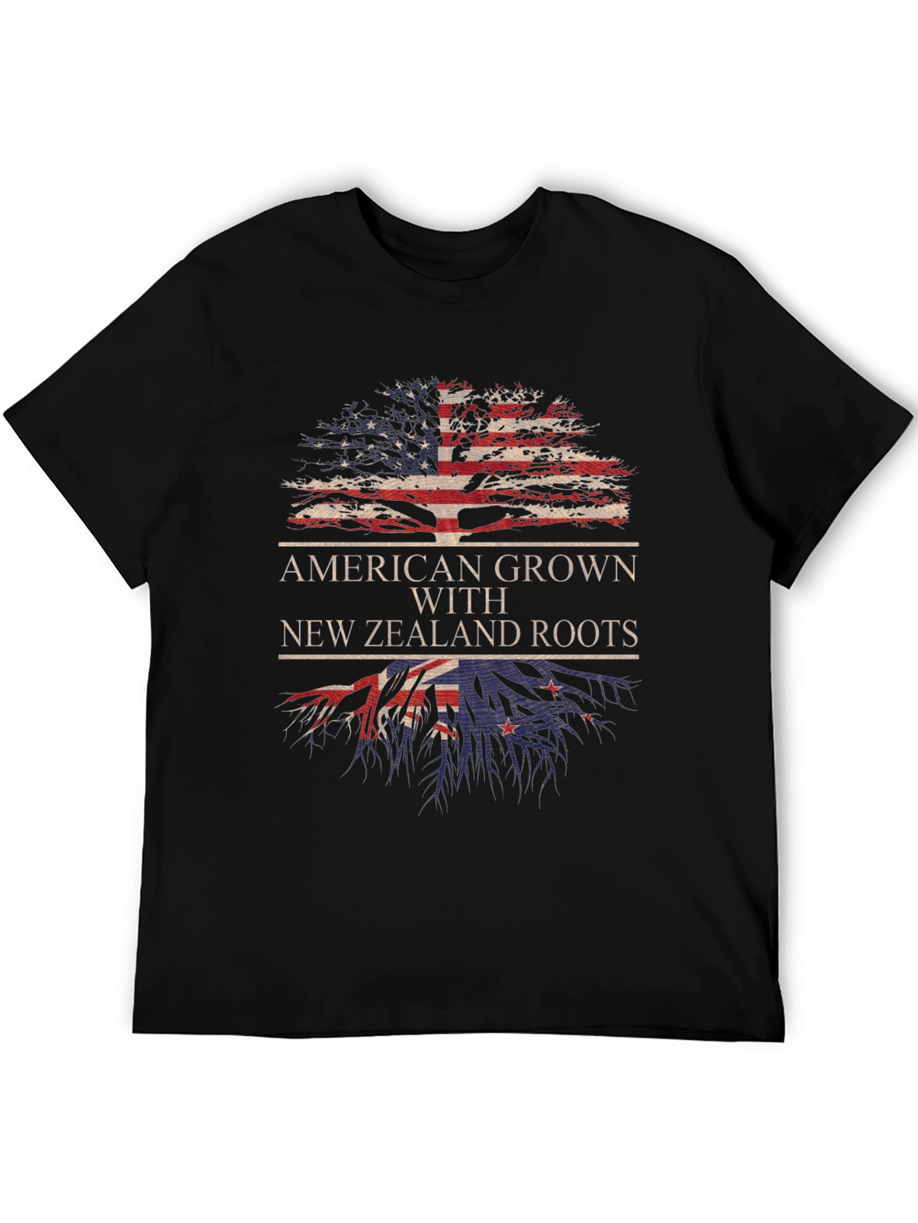 American Grown with New Zealand Roots T-Shirt