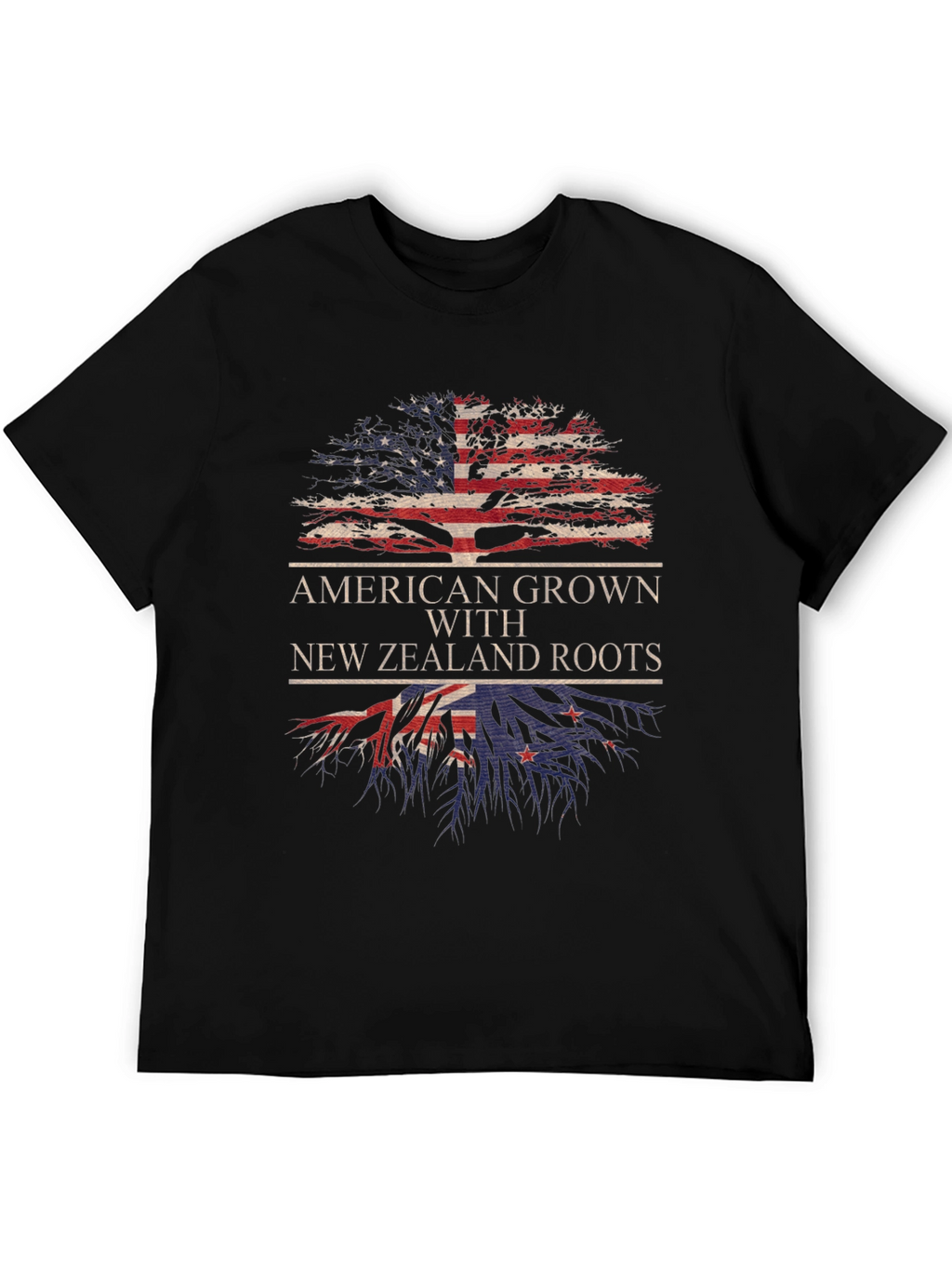 American Grown with New Zealand Roots T-Shirt