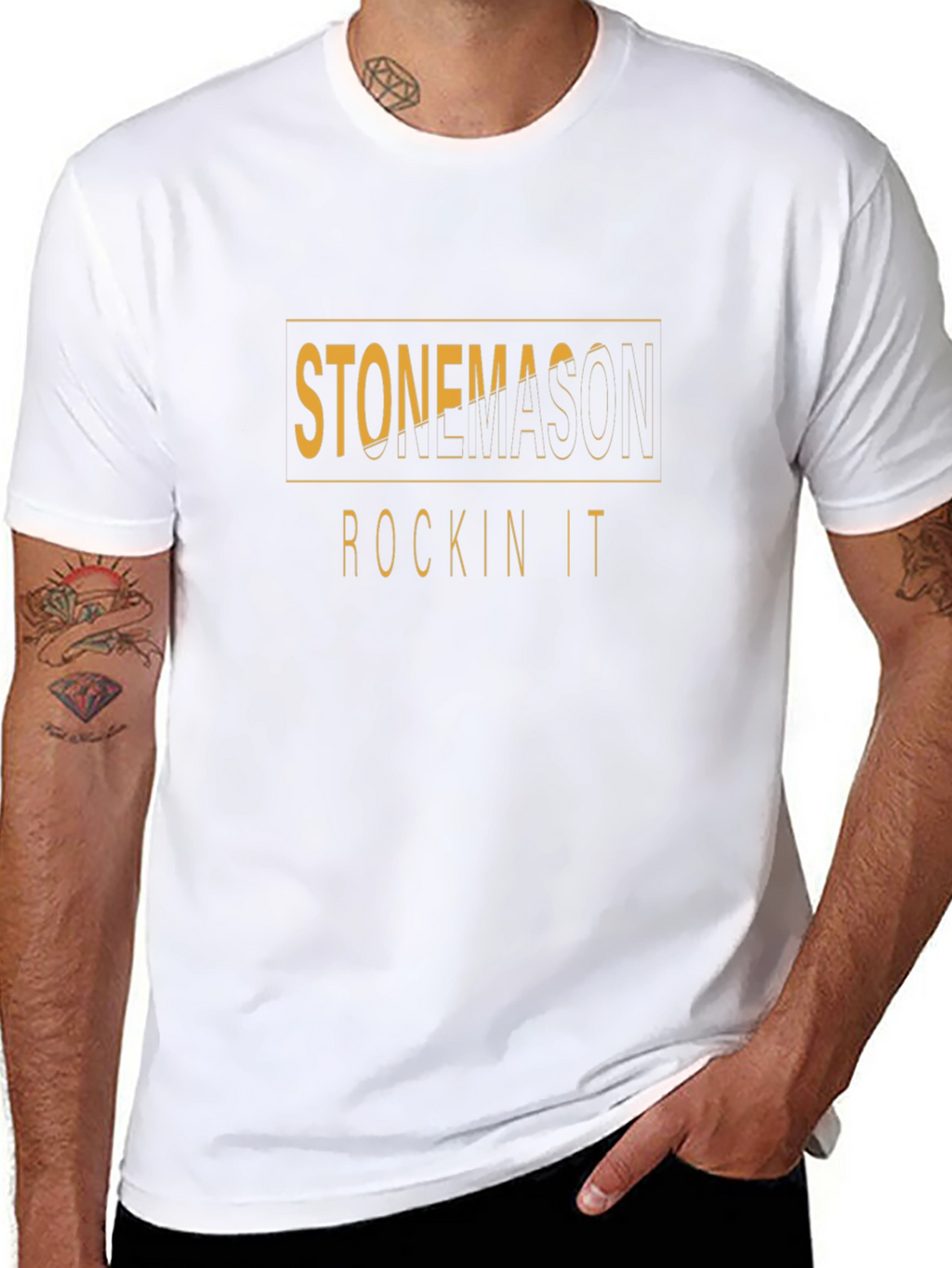 Stonemason Rockin It Graphic Tee - Black
