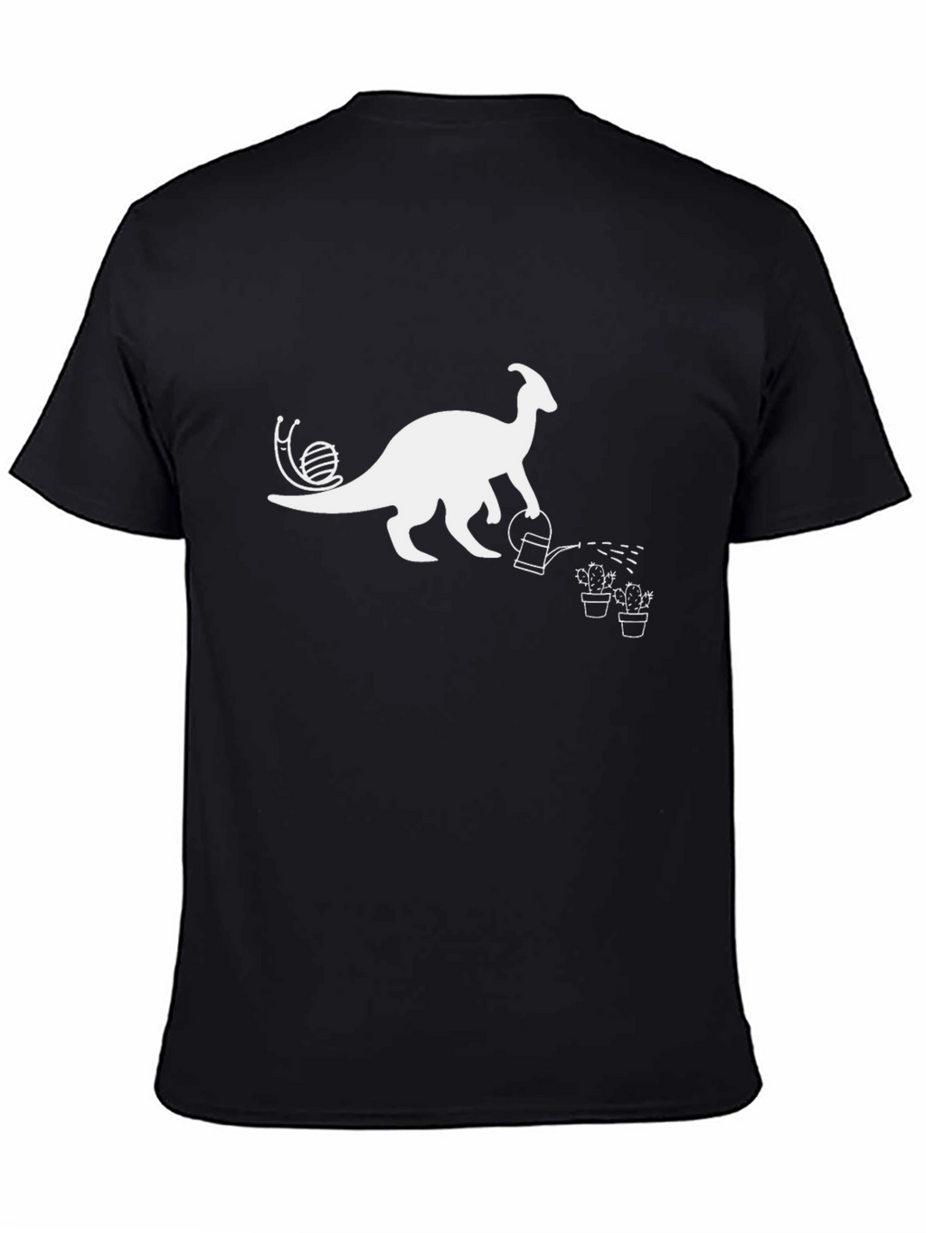 Dino Gardener Black T-Shirt