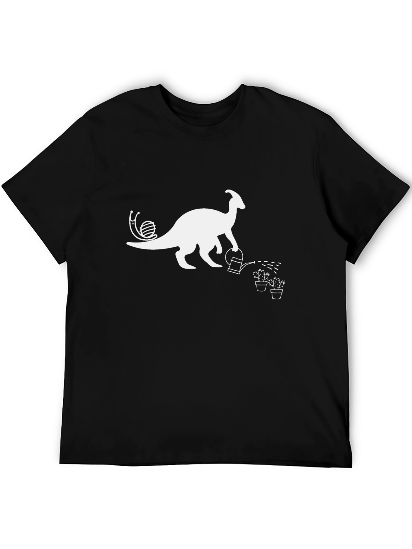 Dino Gardener Black T-Shirt