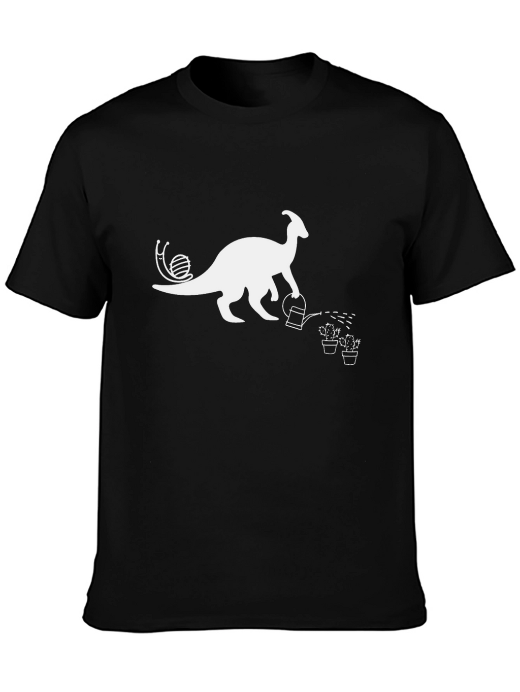 Dino Gardener Black T-Shirt