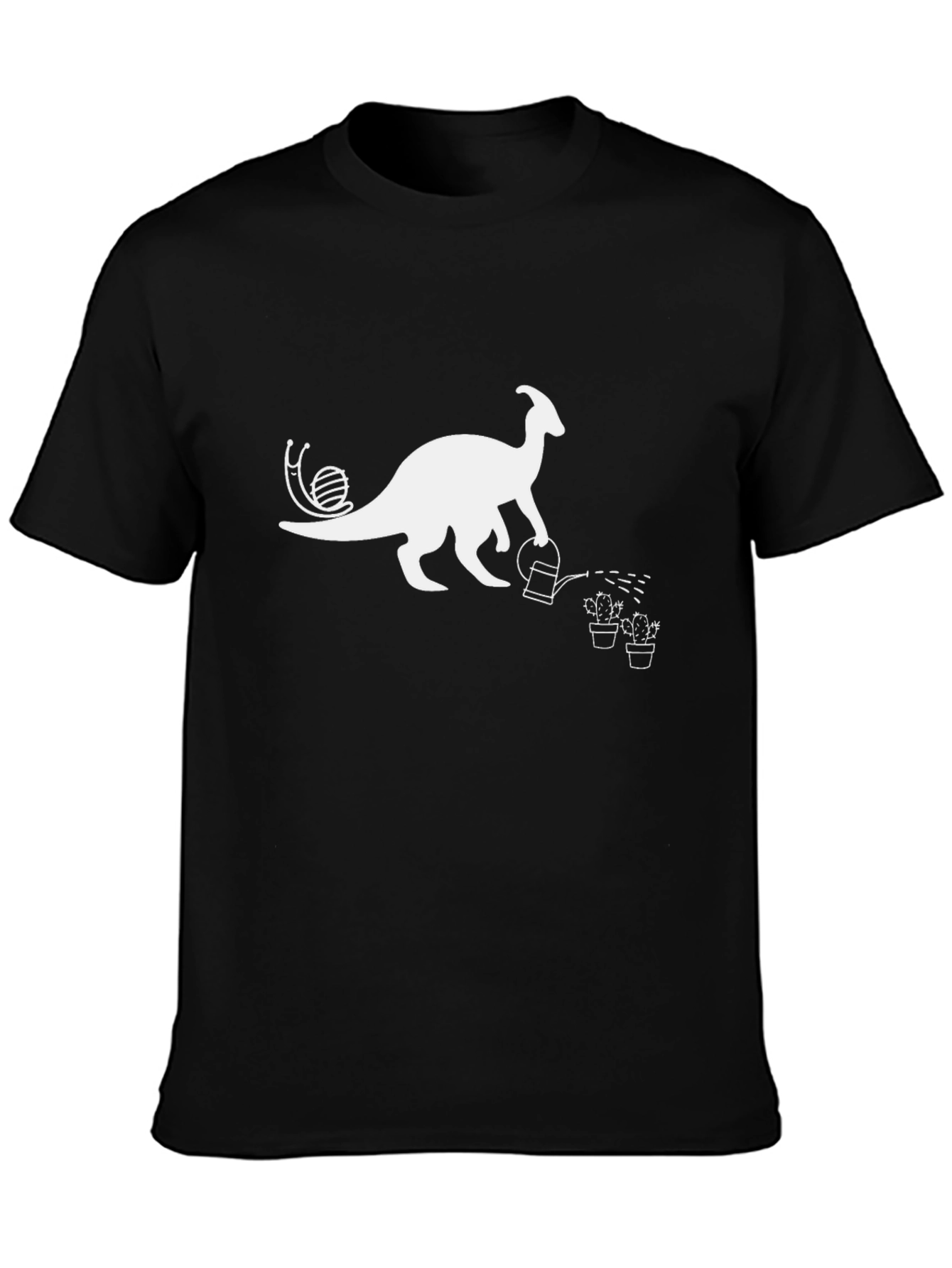 Dino Gardener Black T-Shirt
