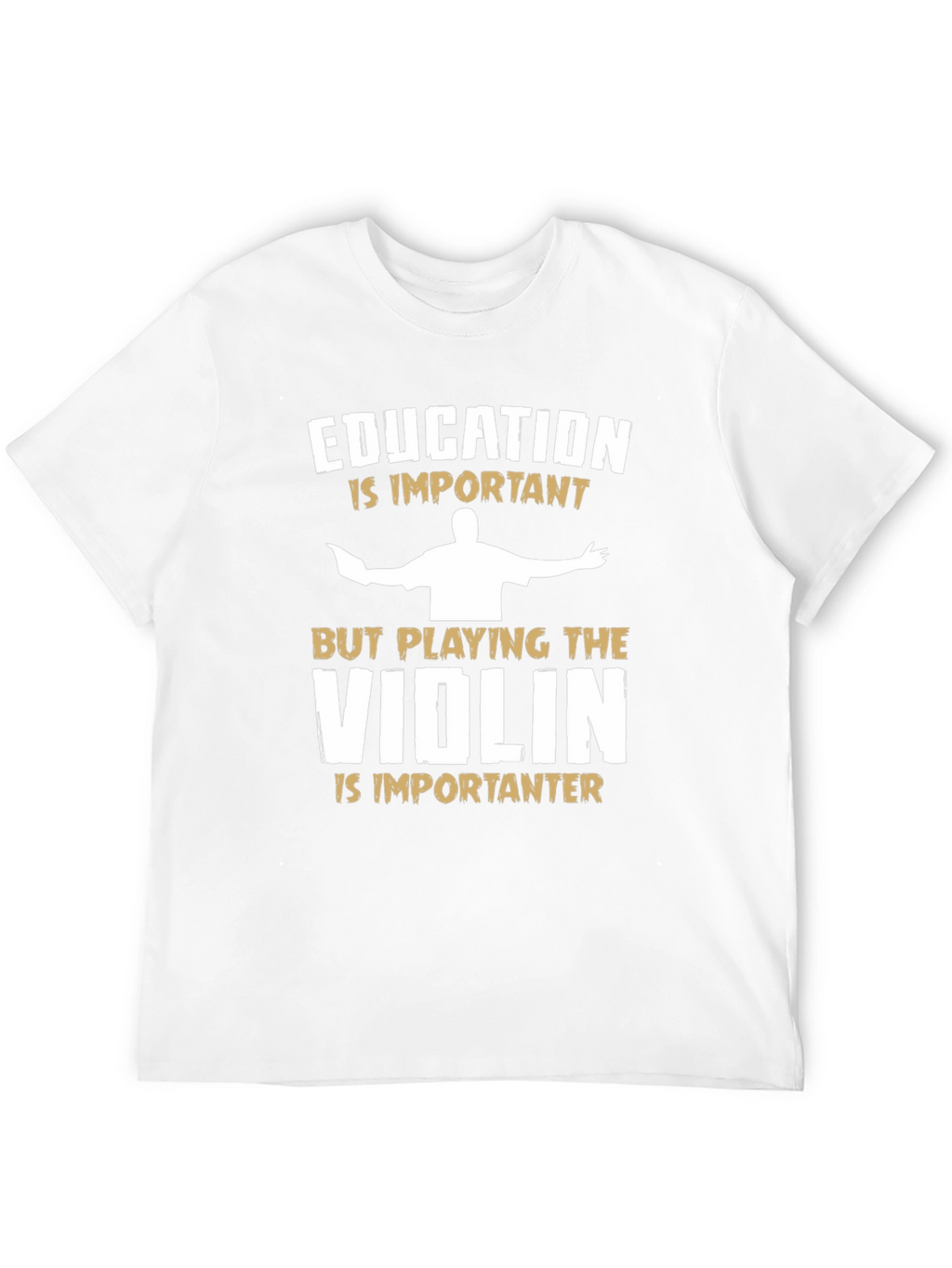 Education vs Violin Musician T-Shirt