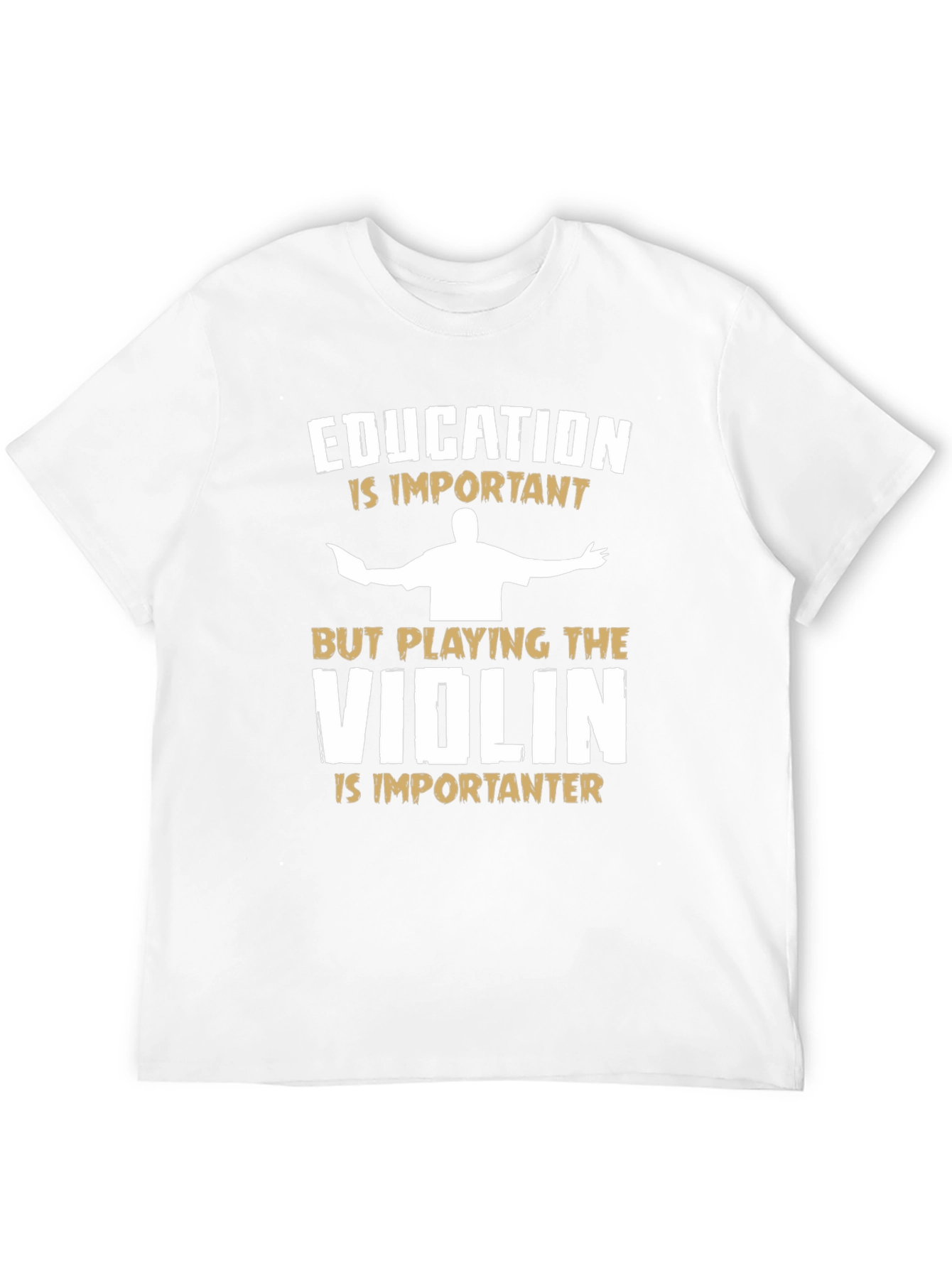 Education vs Violin Musician T-Shirt