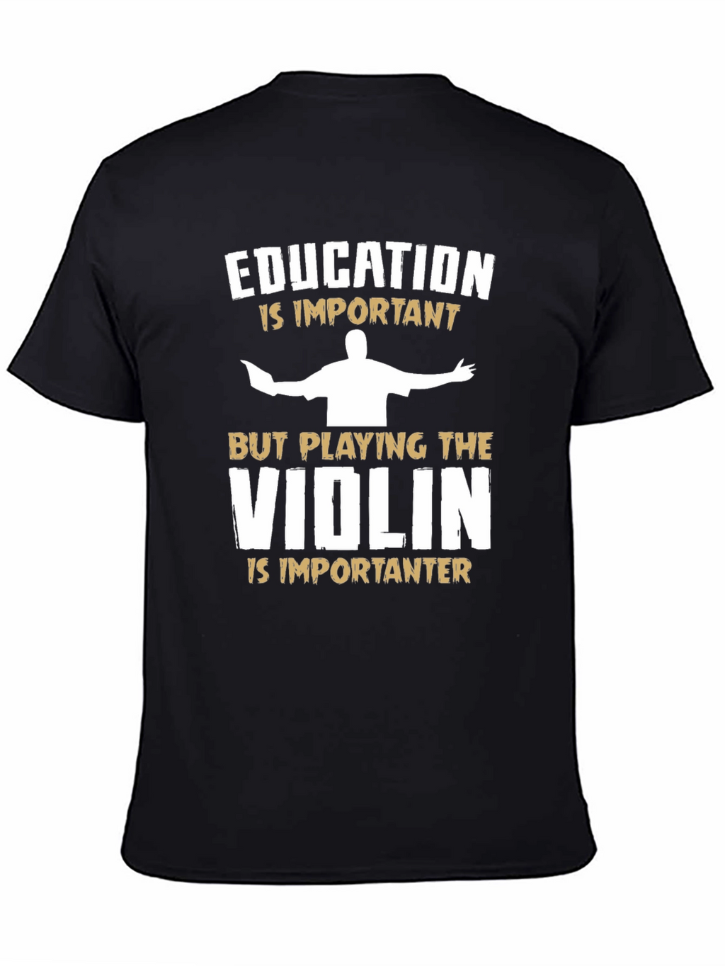 Education vs Violin Musician T-Shirt