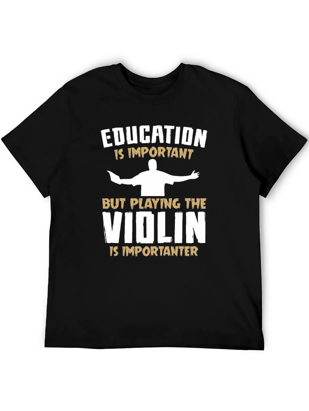 Education vs Violin Musician T-Shirt