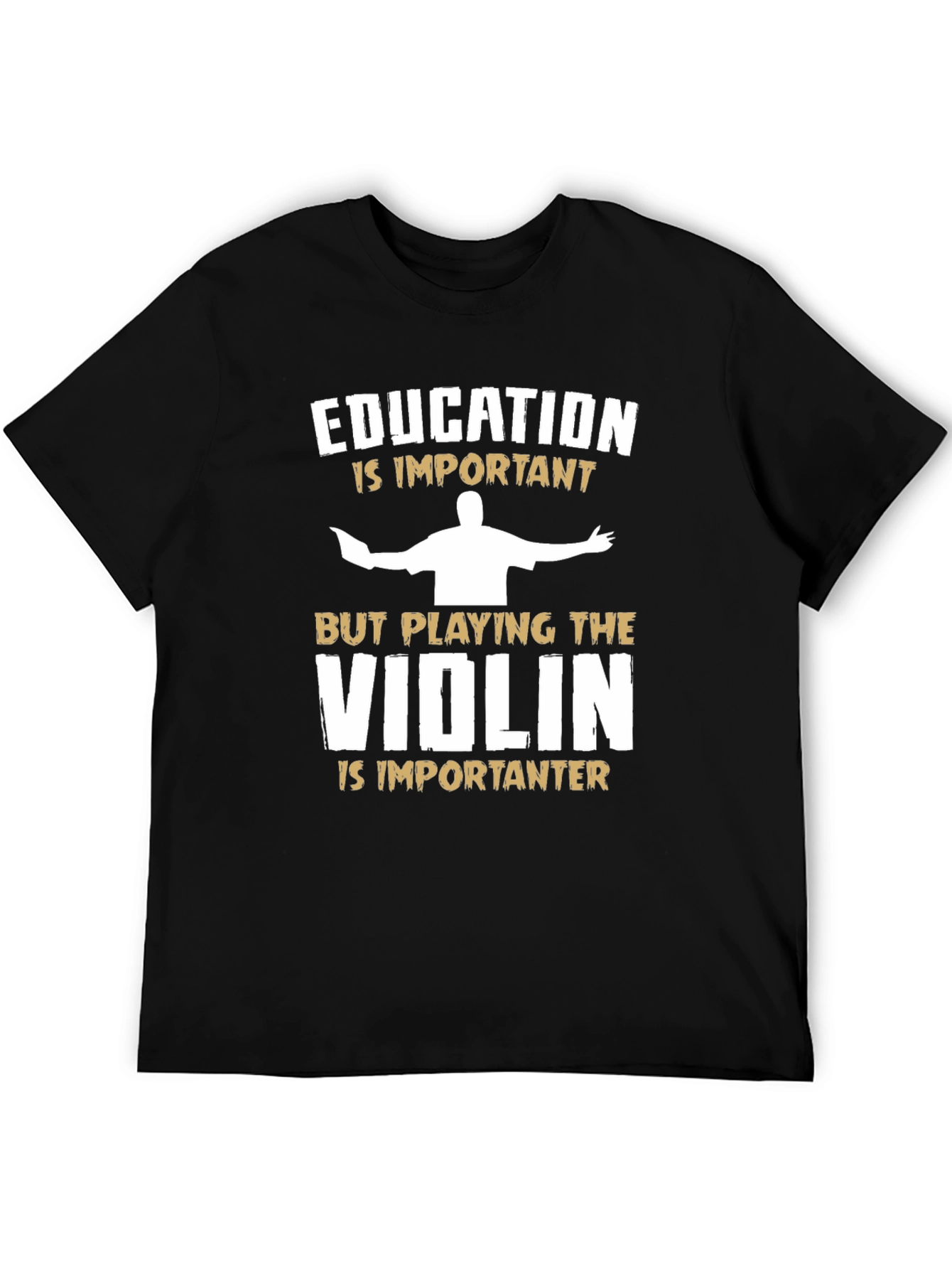 Education vs Violin Musician T-Shirt