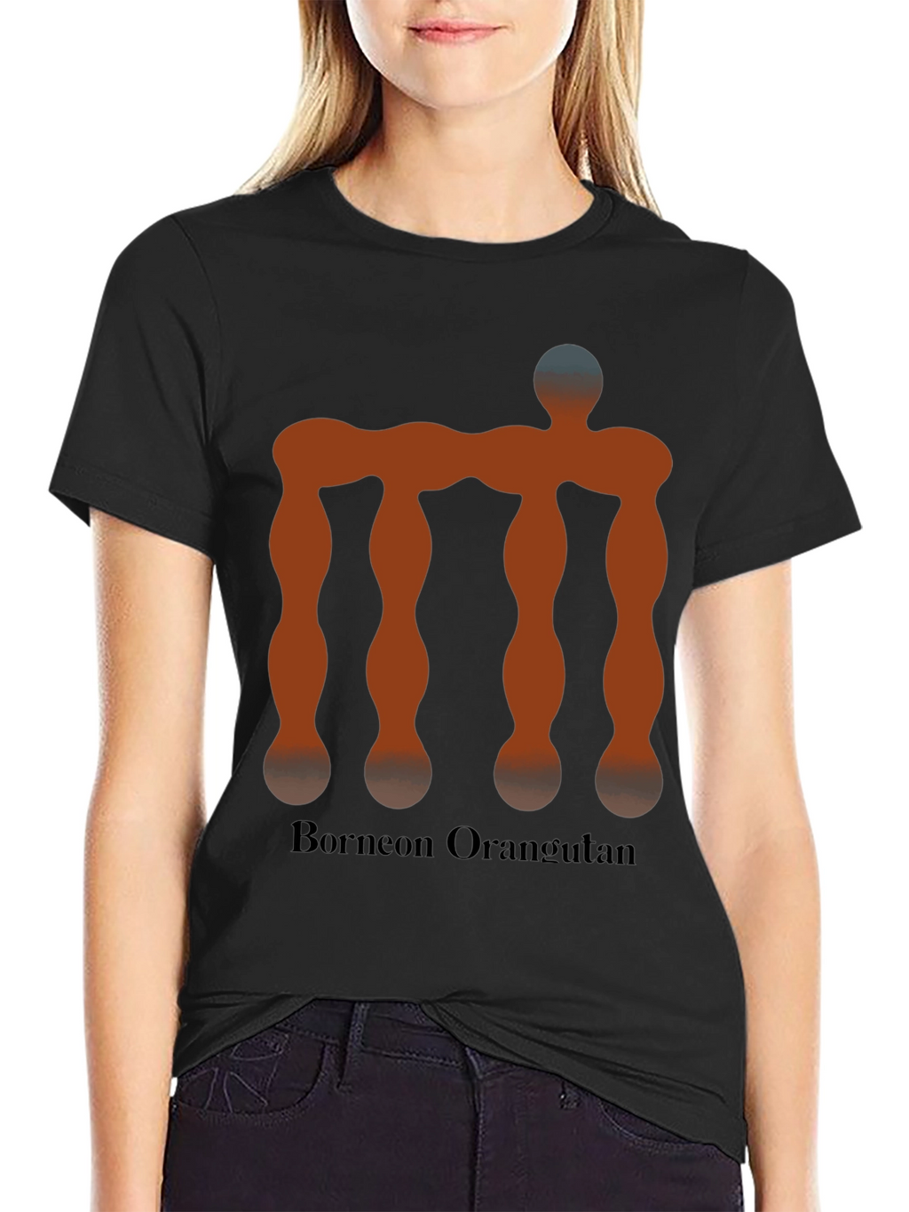 Bornean Orangutan Illusion Mens T-Shirt