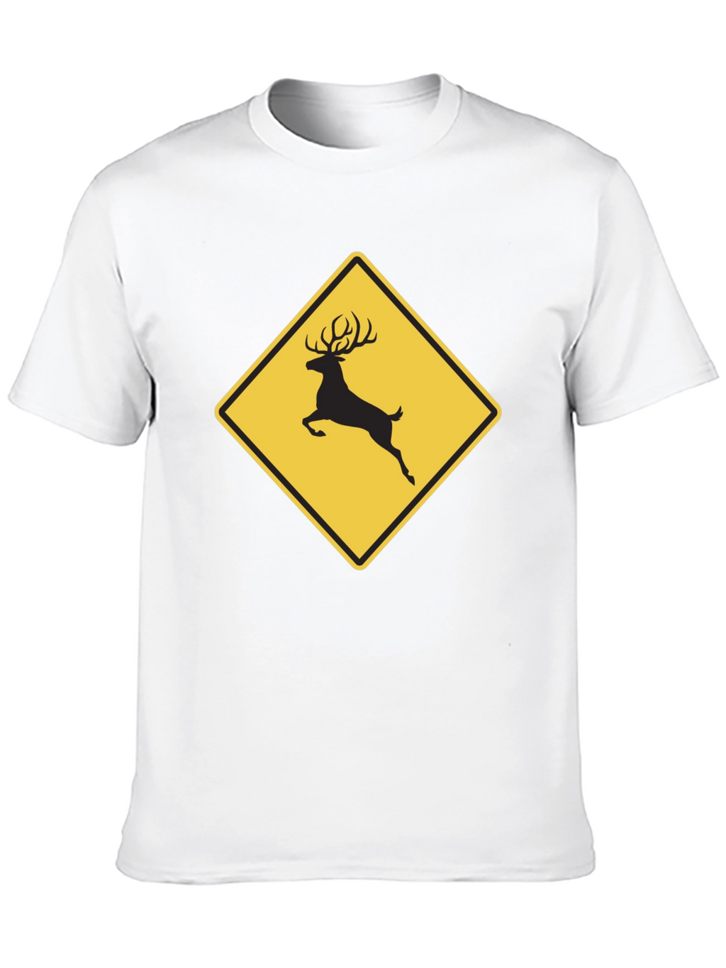 Deer Crossing Graphic Tee - Black