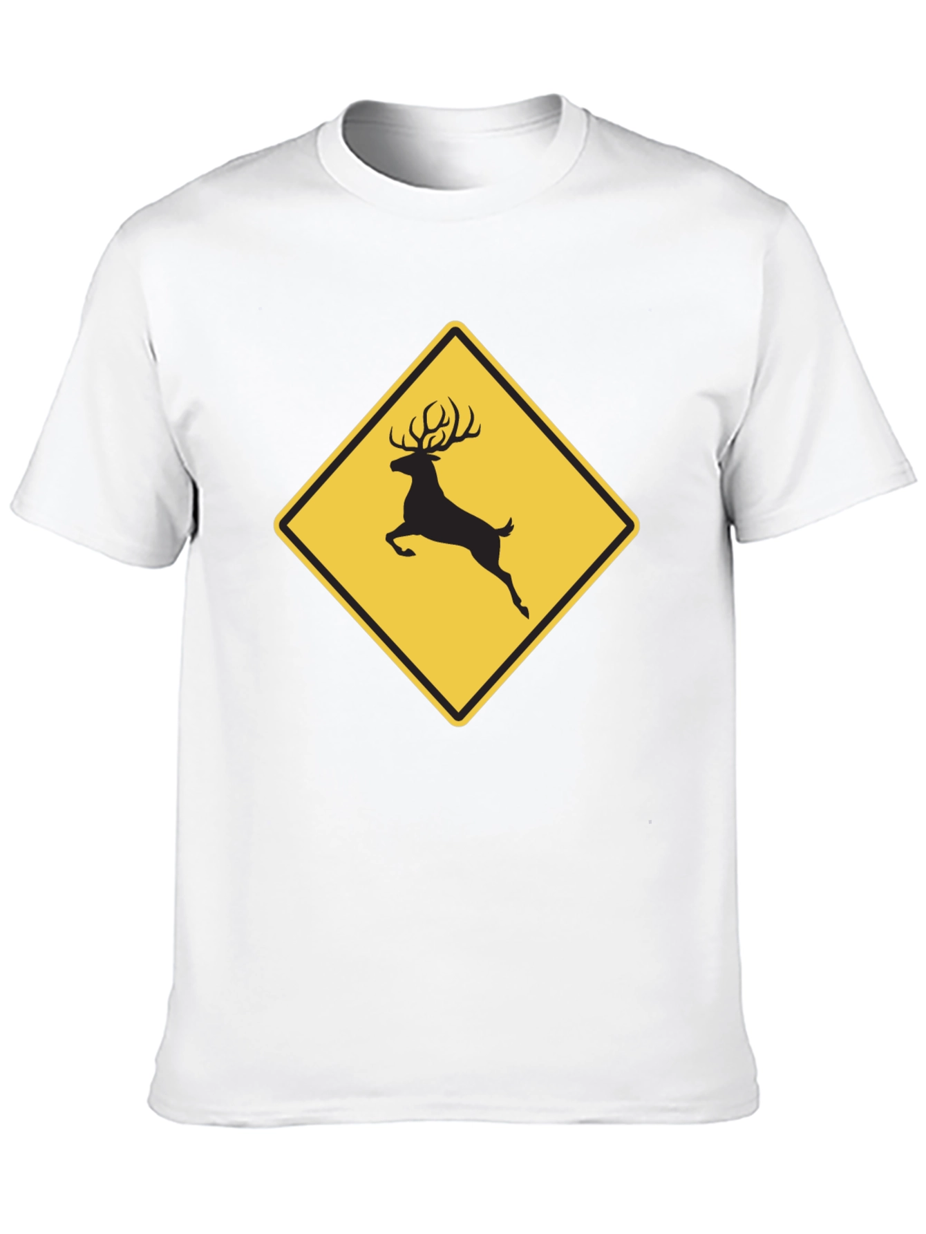 Deer Crossing Graphic Tee - Black