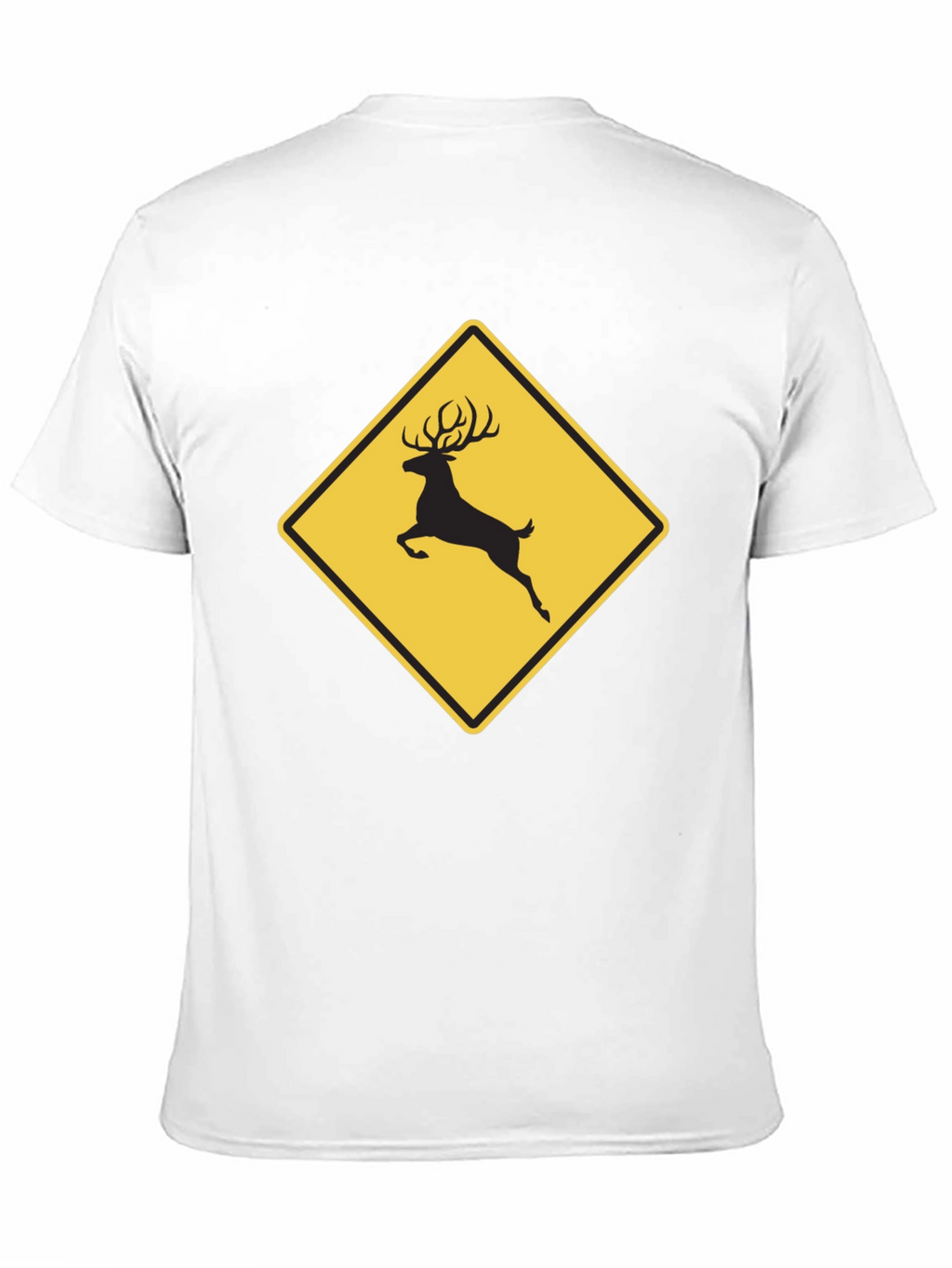 Deer Crossing Graphic Tee - Black
