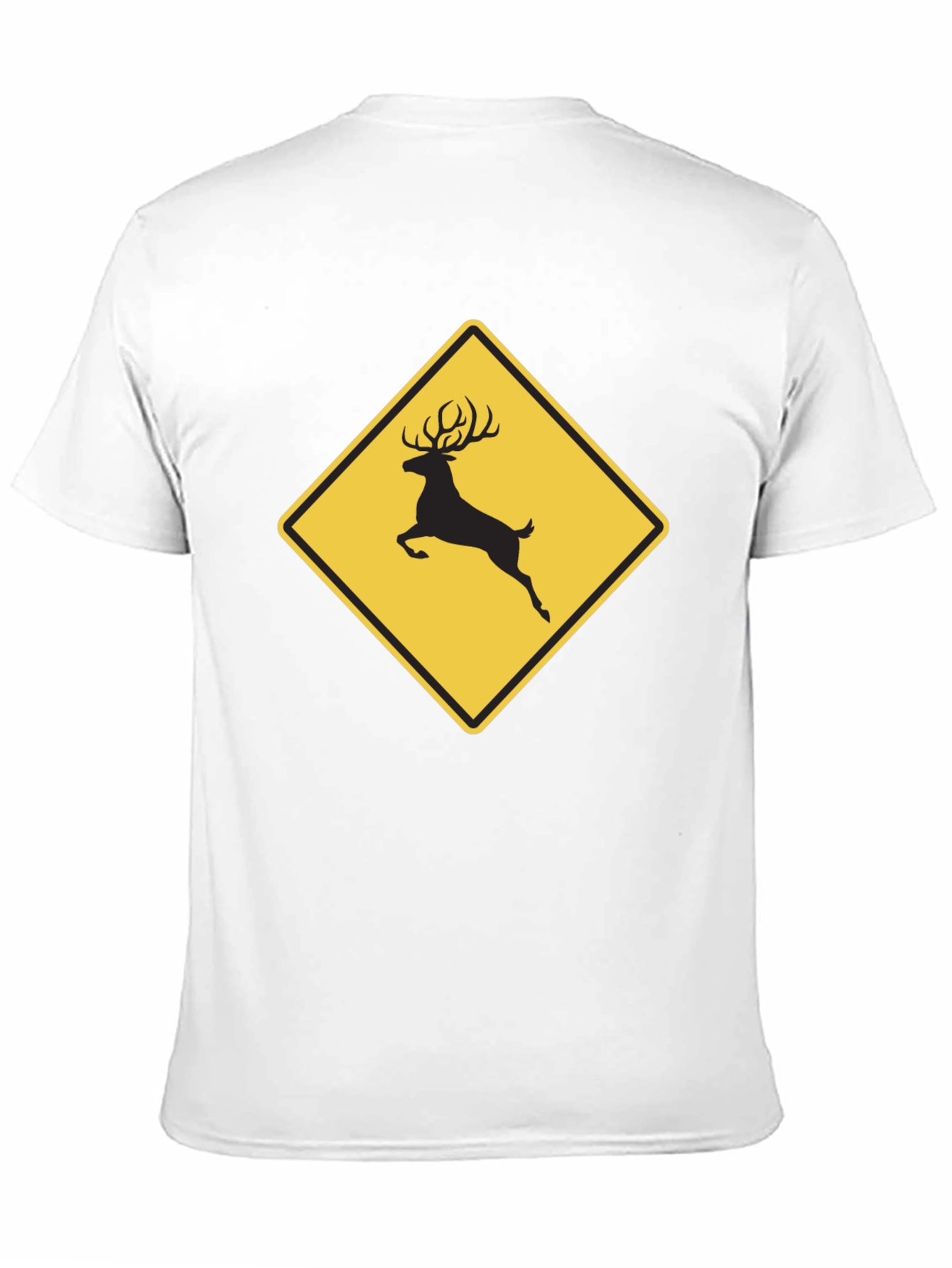 Deer Crossing Graphic Tee - Black