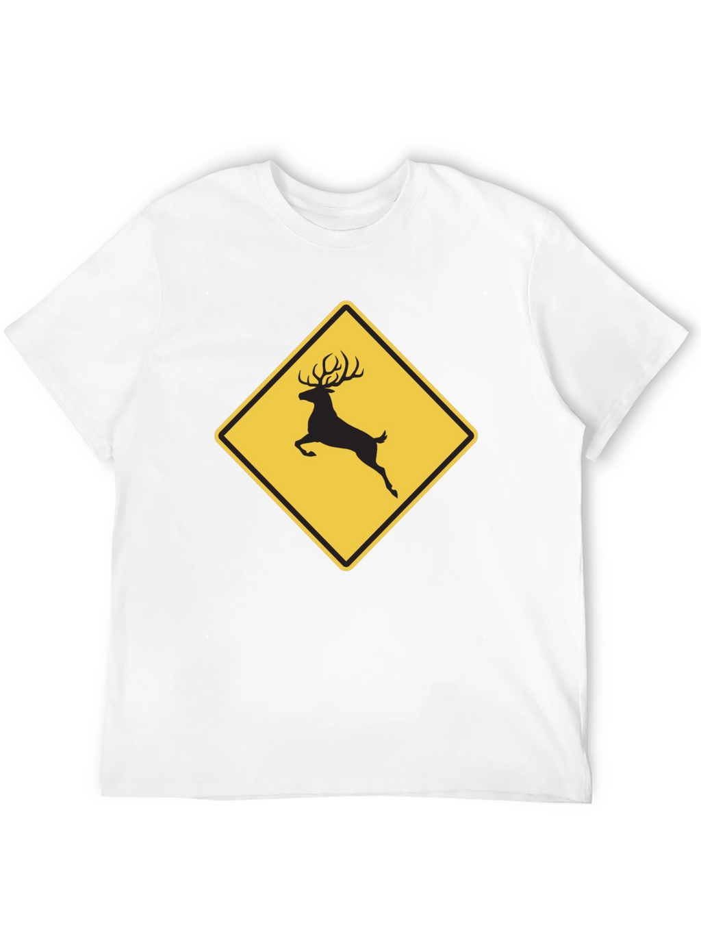 Deer Crossing Graphic Tee - Black