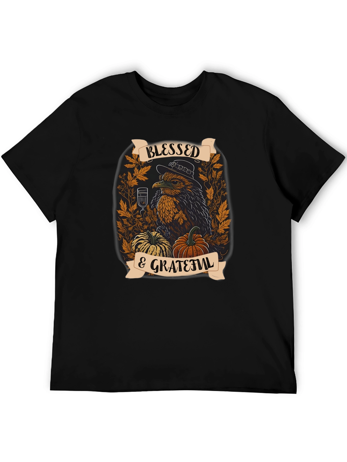 Blessed & Grateful Thanksgiving Graphic Tee