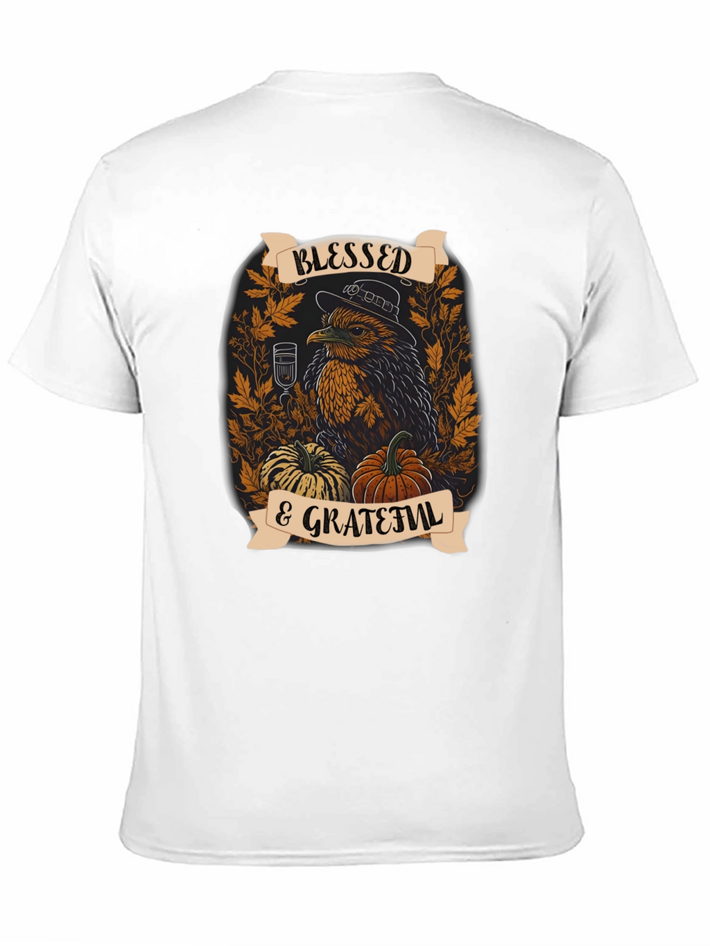 Blessed & Grateful Thanksgiving Graphic Tee
