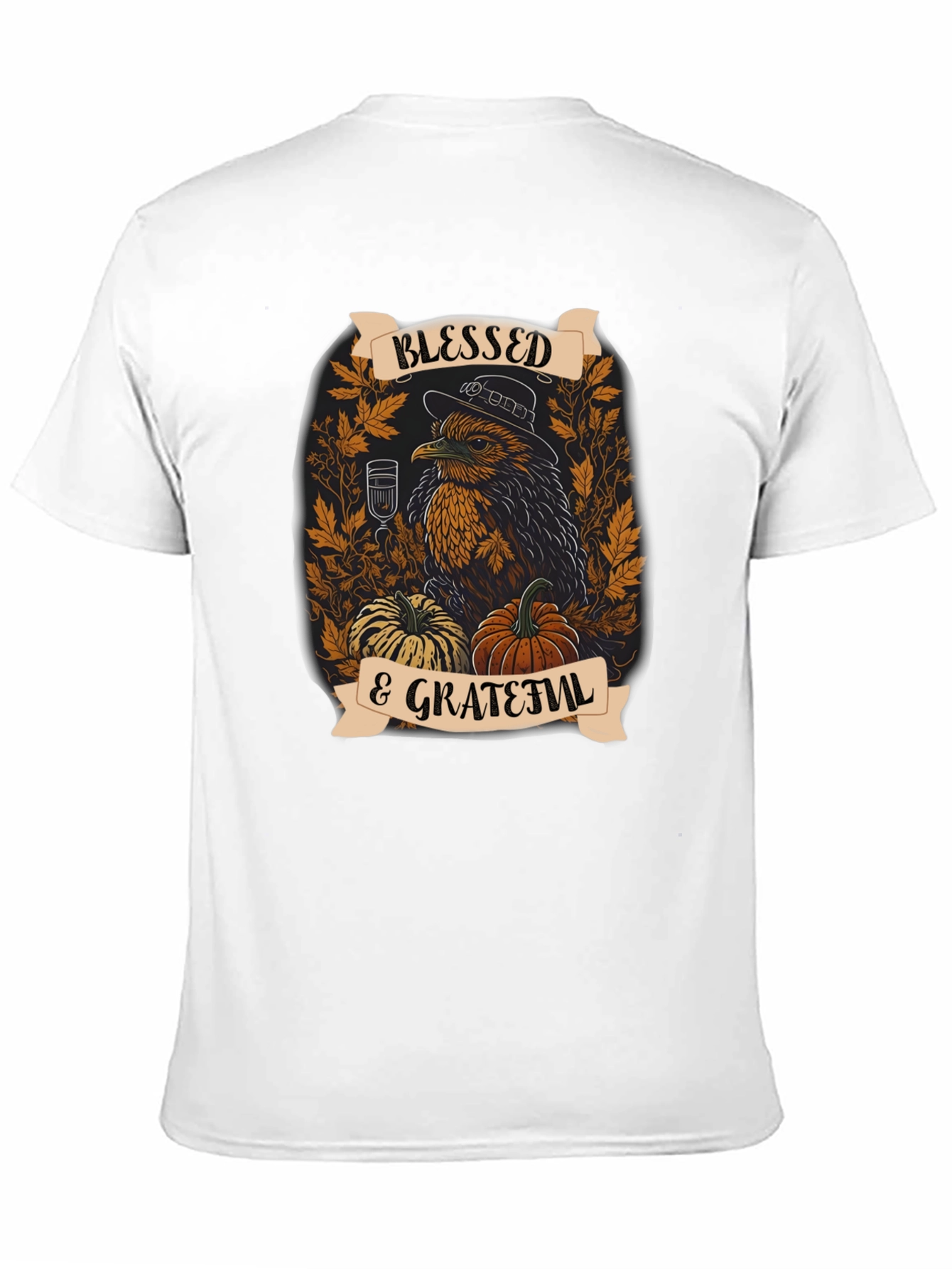 Blessed & Grateful Thanksgiving Graphic Tee