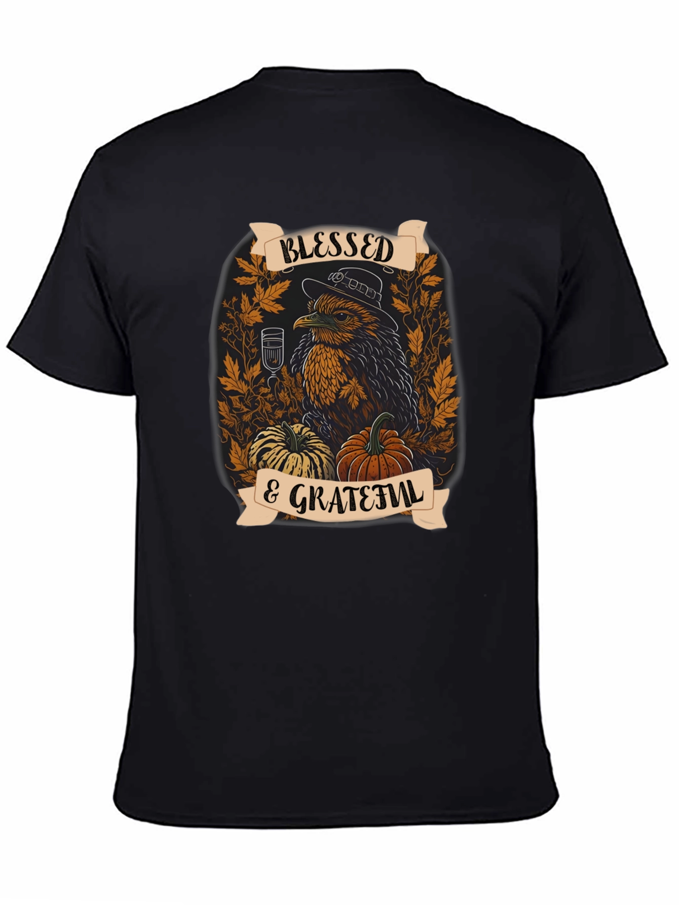 Blessed & Grateful Thanksgiving Graphic Tee