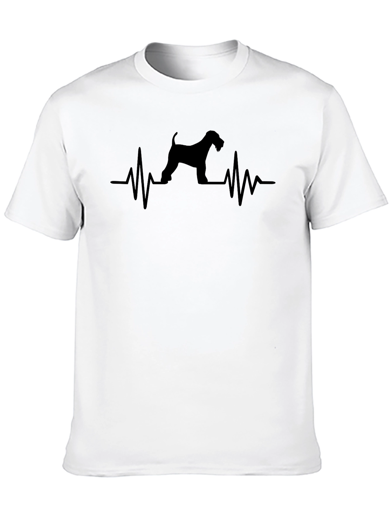 Dog Breed Heartbeat T-Shirt - Casual Black Tee