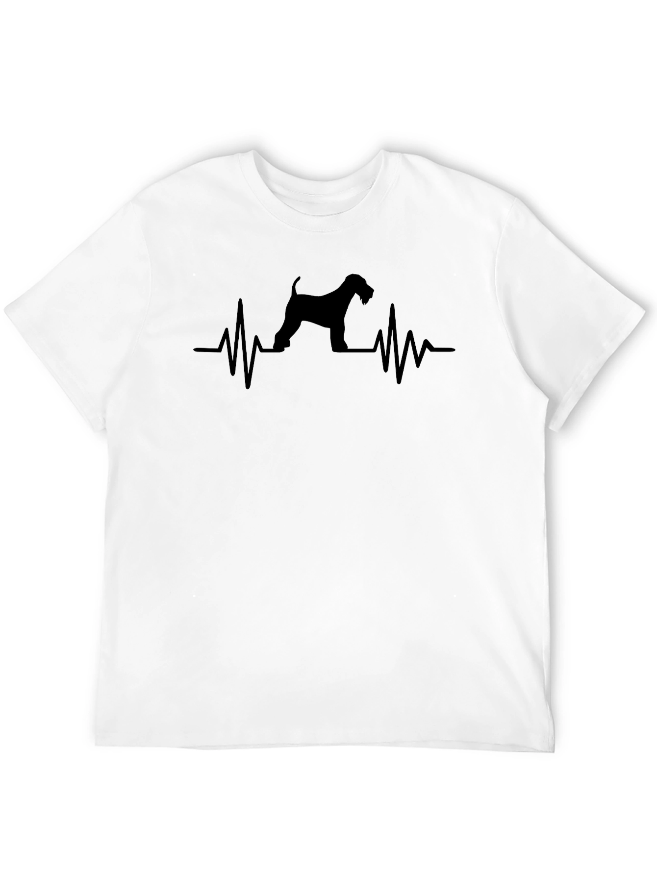 Dog Breed Heartbeat T-Shirt - Casual Black Tee