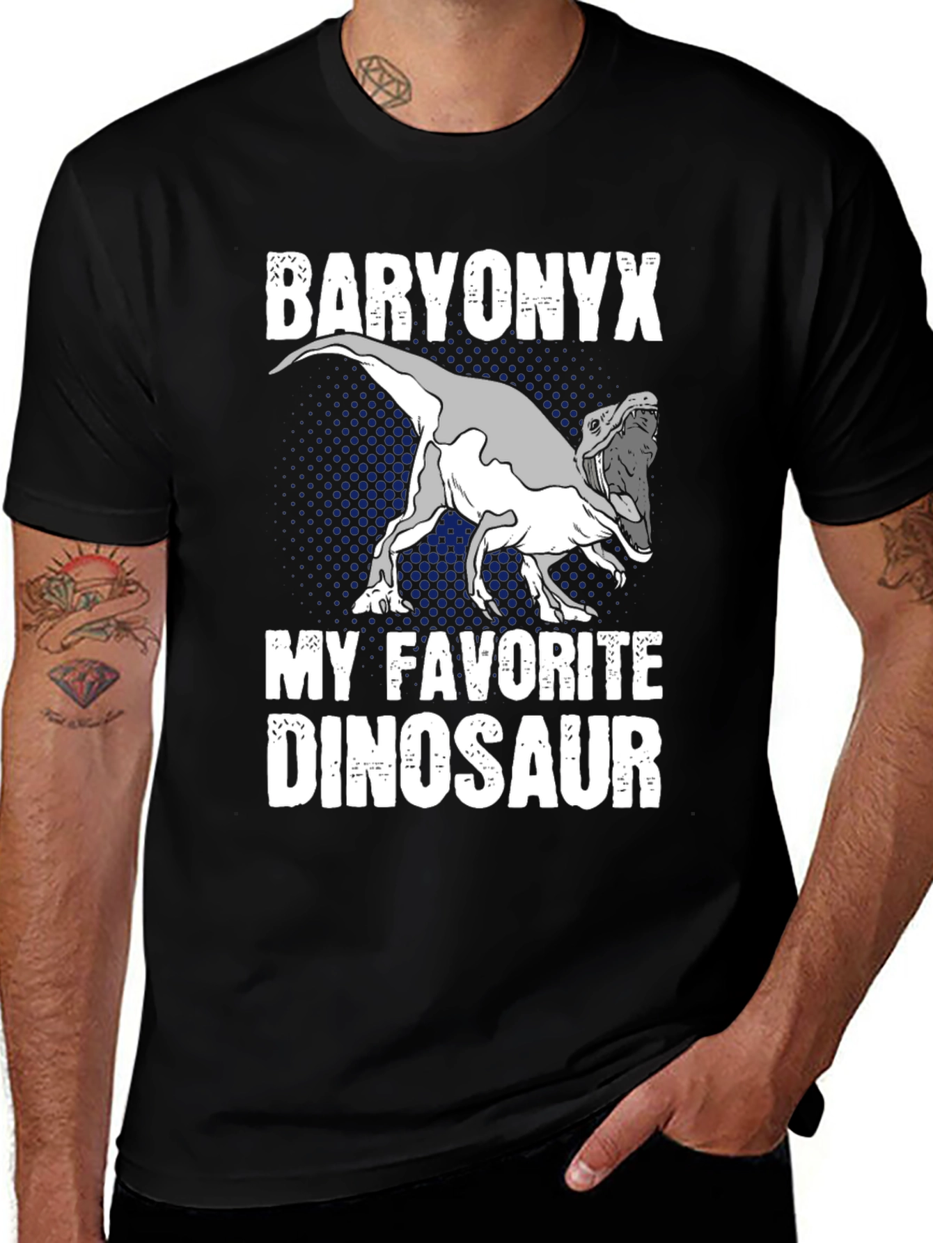 Baryonyx Dinosaur Graphic T-Shirt - Unique Design