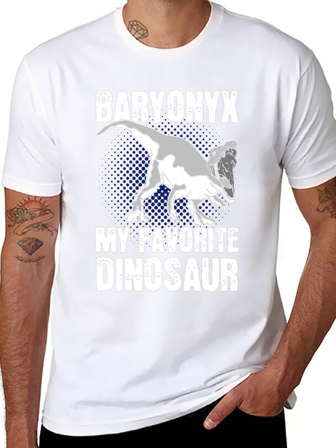 Baryonyx Dinosaur Graphic T-Shirt - Unique Design
