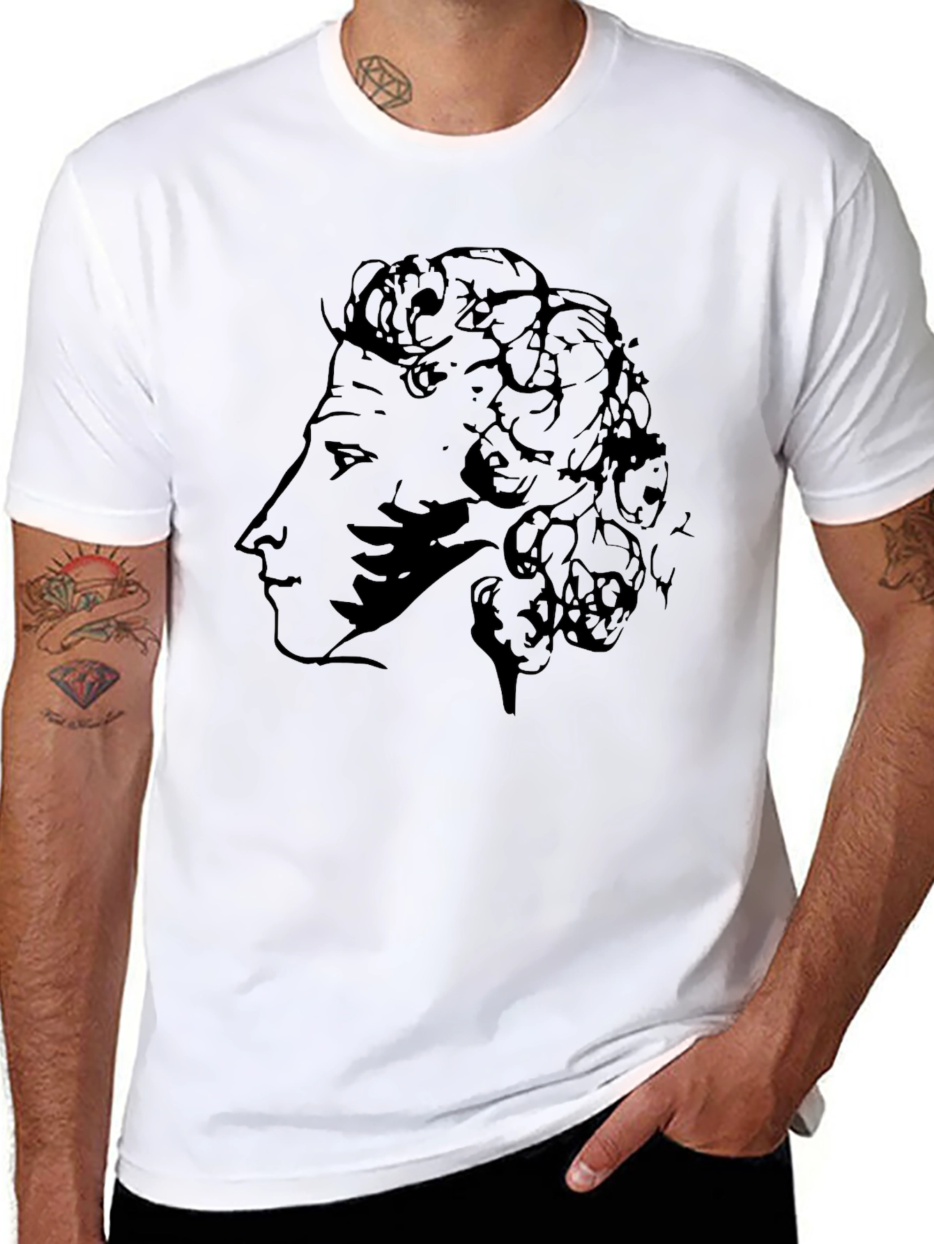 Graphic Profile Tee - Black