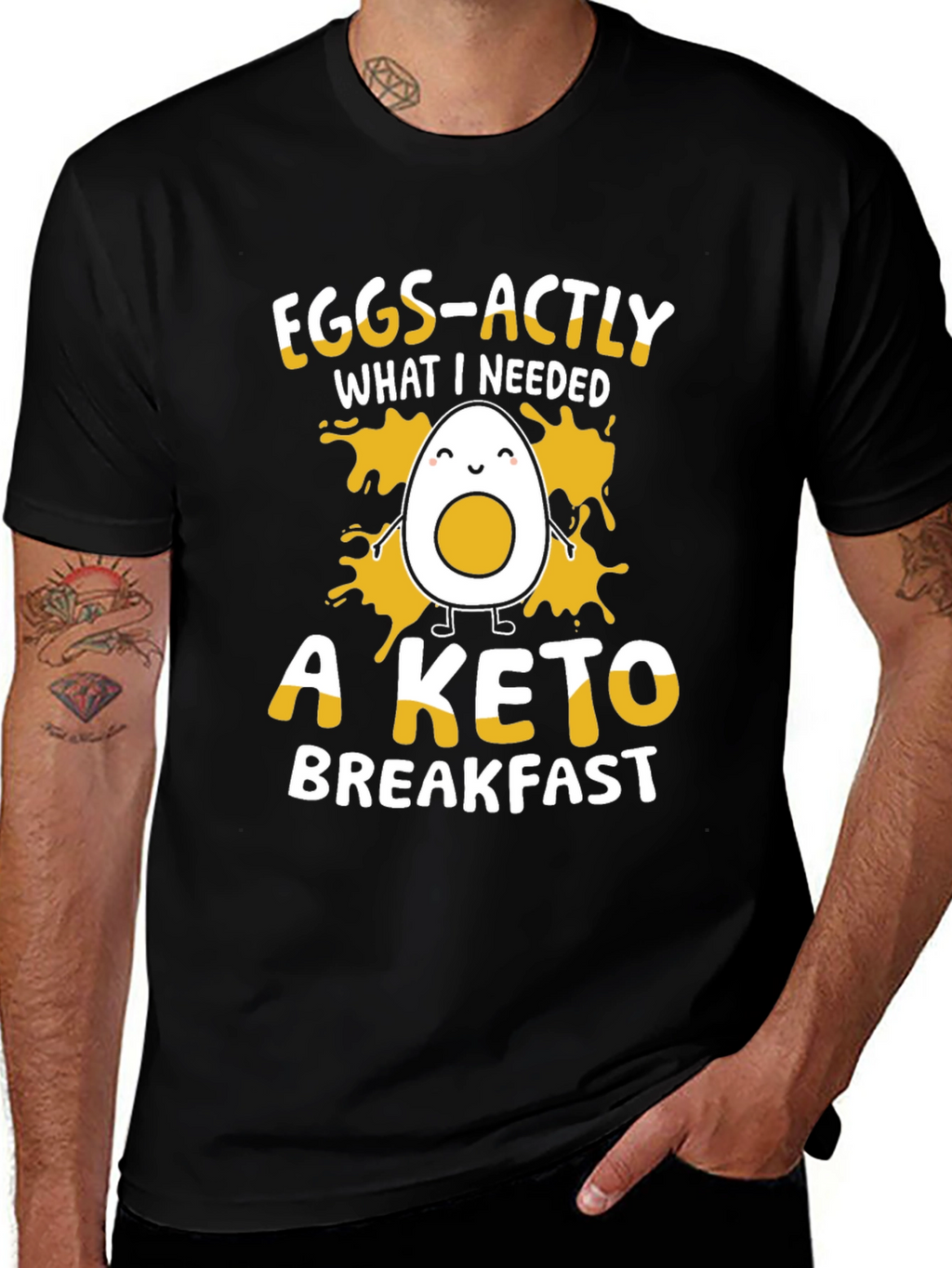 Eggs-actly Keto Breakfast Funny T-Shirt