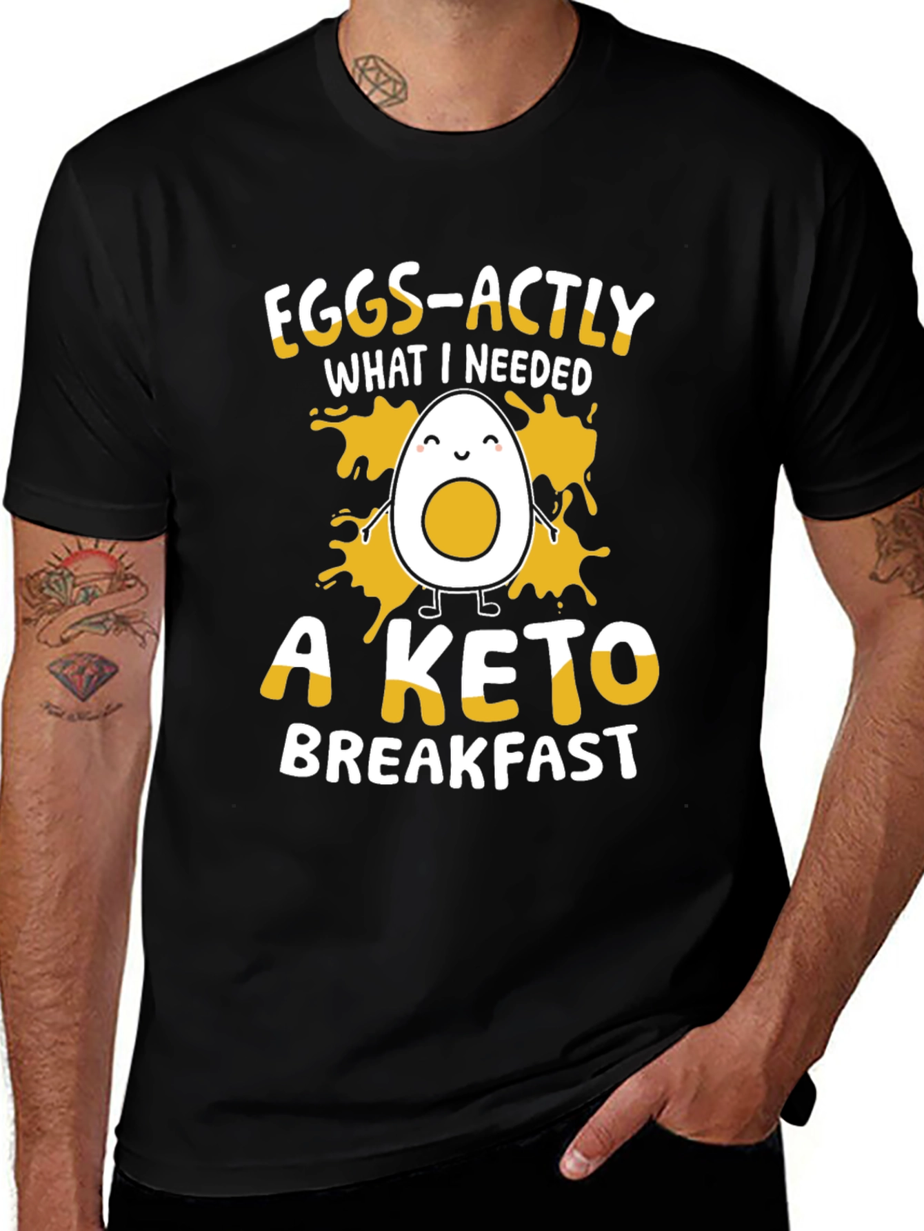 Eggs-actly Keto Breakfast Funny T-Shirt