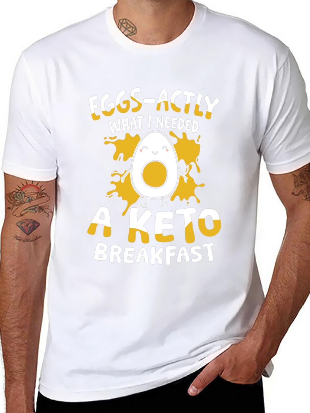 Eggs-actly Keto Breakfast Funny T-Shirt