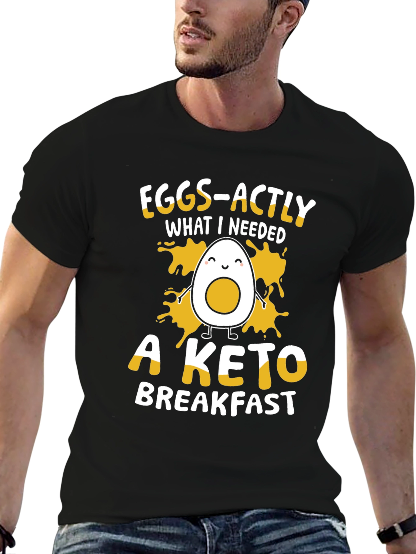 Eggs-actly Keto Breakfast Funny T-Shirt