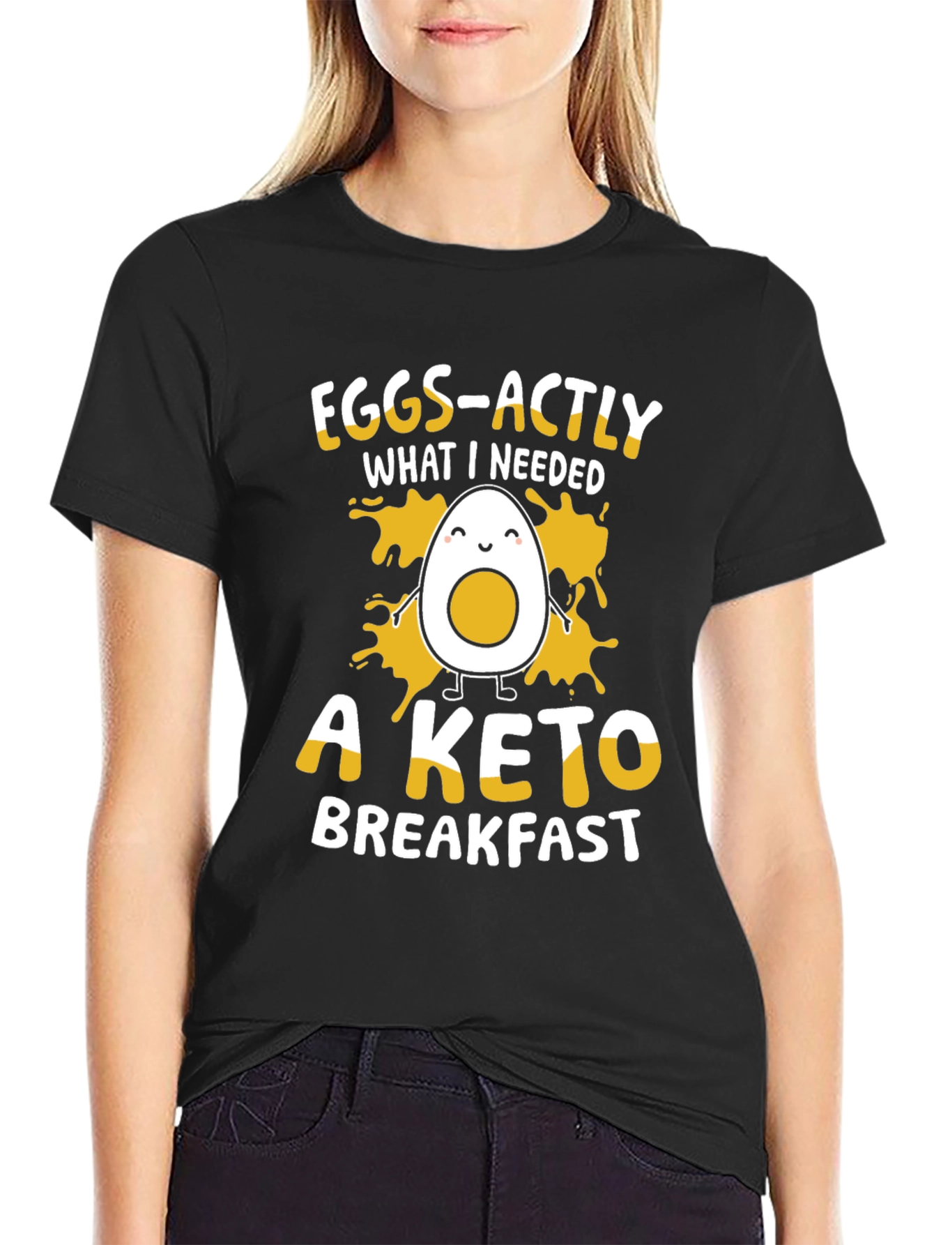 Eggs-actly Keto Breakfast Funny T-Shirt