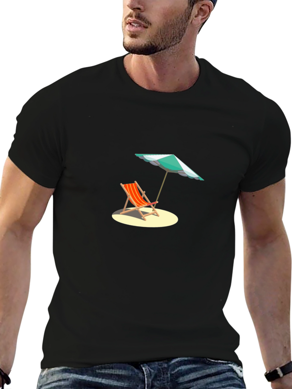 Beach Chair Graphic T-Shirt - Summer Vibes
