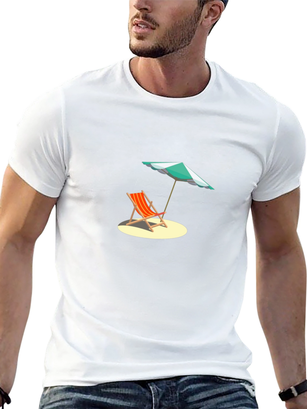 Beach Chair Graphic T-Shirt - Summer Vibes
