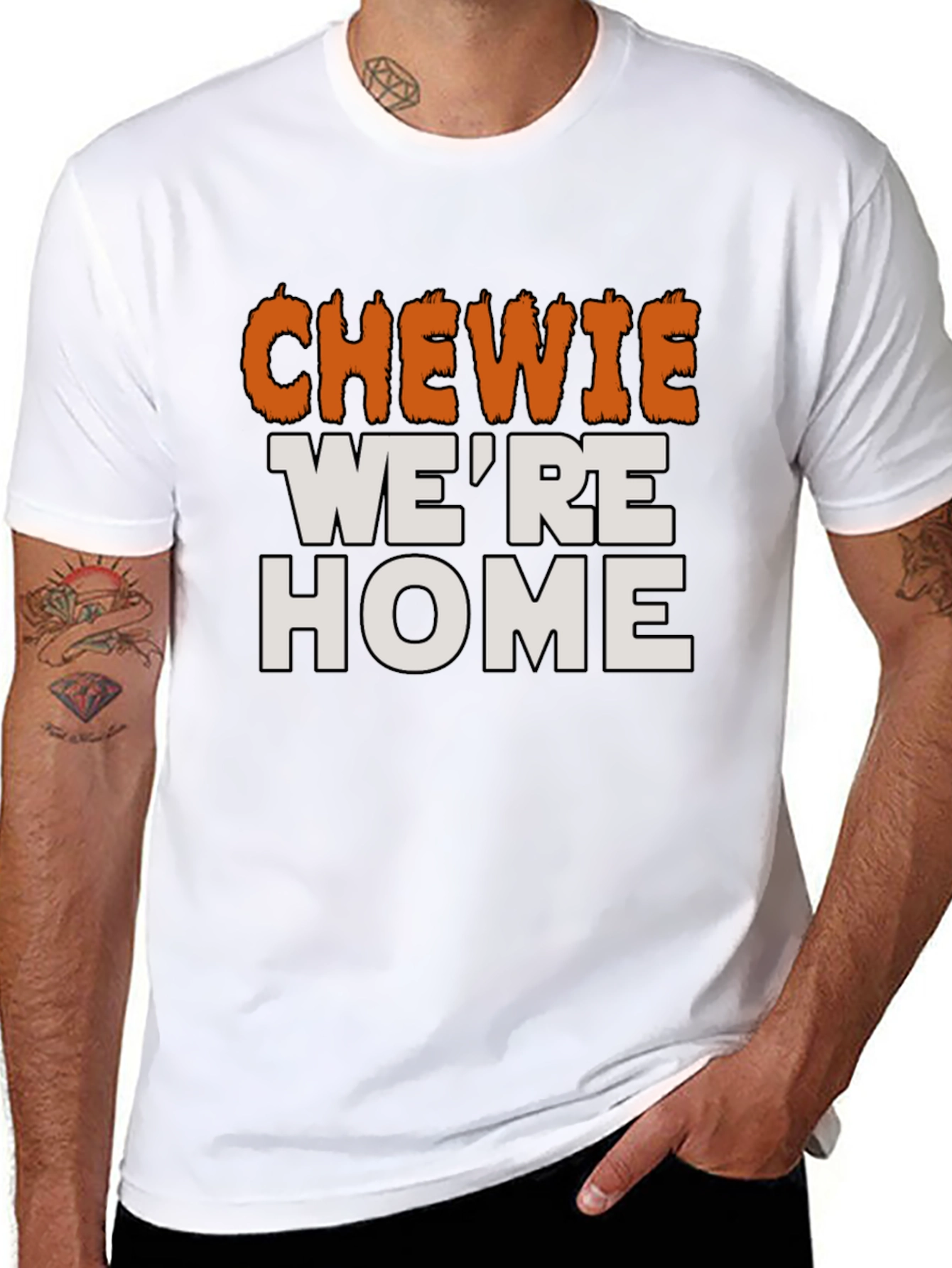 Chewie Were Home T-Shirt Star Wars Fan Apparel