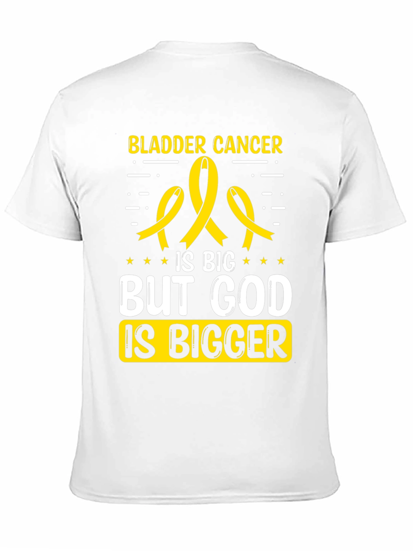 Bladder Cancer Awareness T-Shirt - God Is Bigger