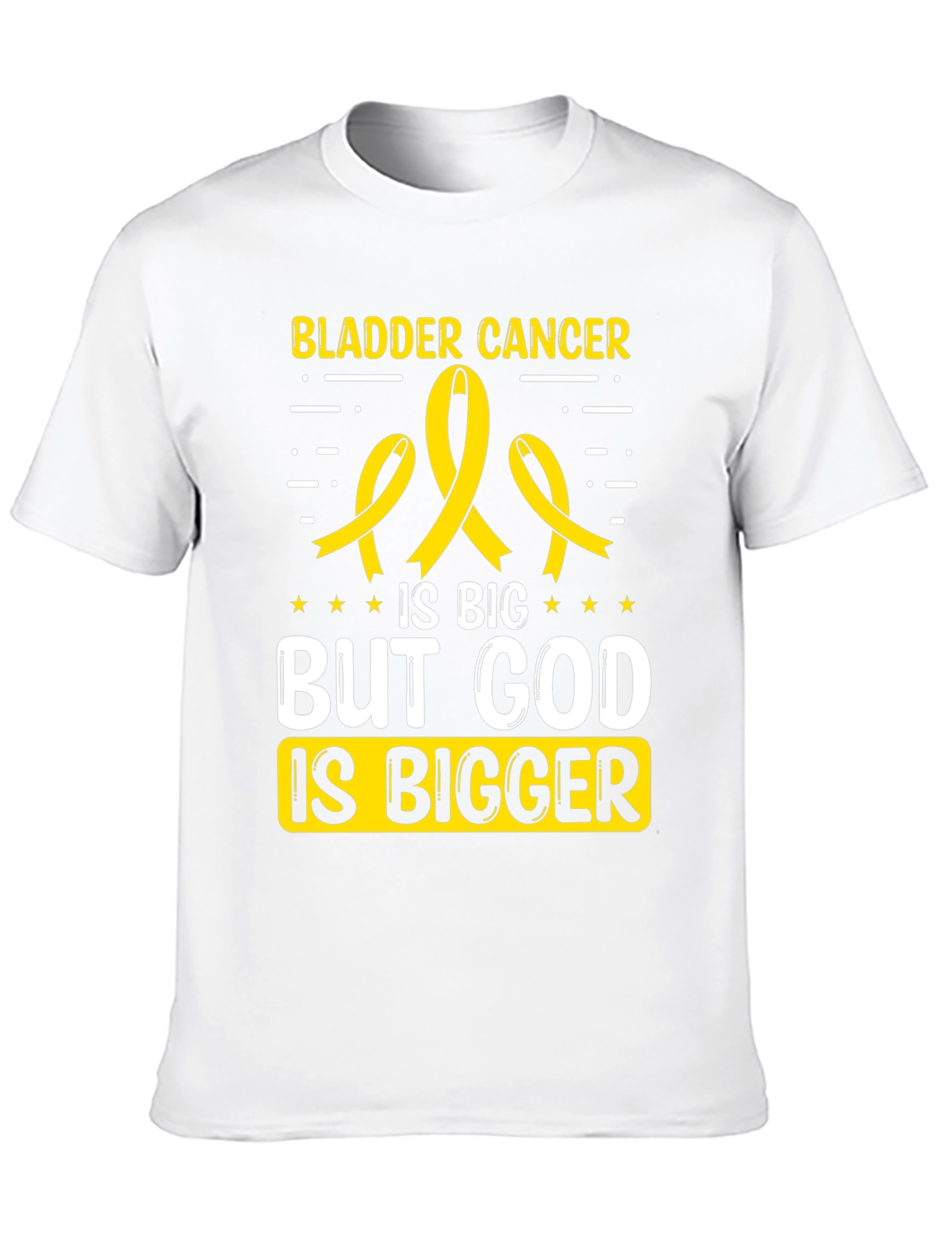Bladder Cancer Awareness T-Shirt - God Is Bigger