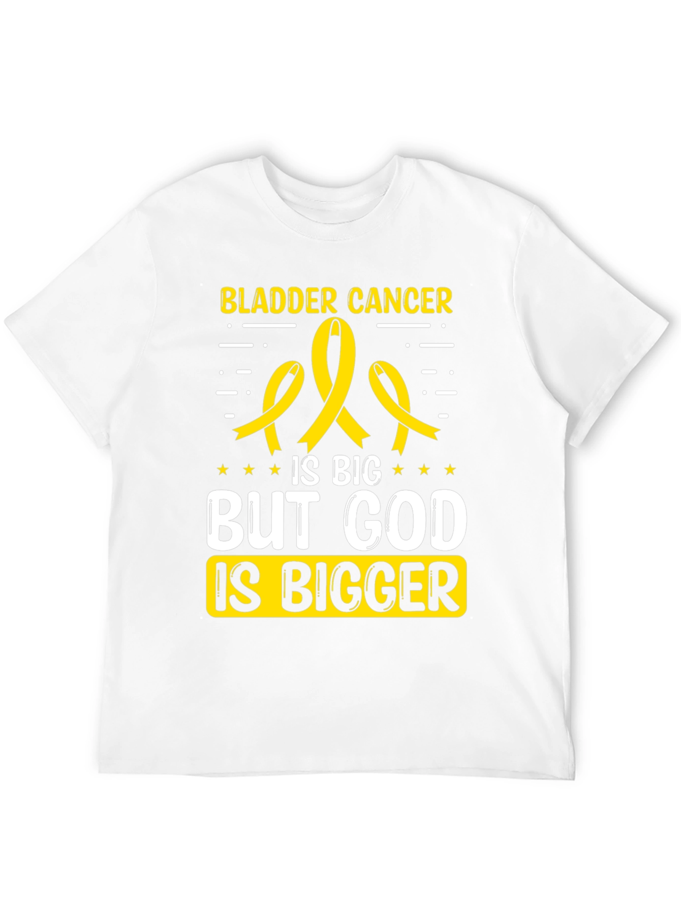 Bladder Cancer Awareness T-Shirt - God Is Bigger