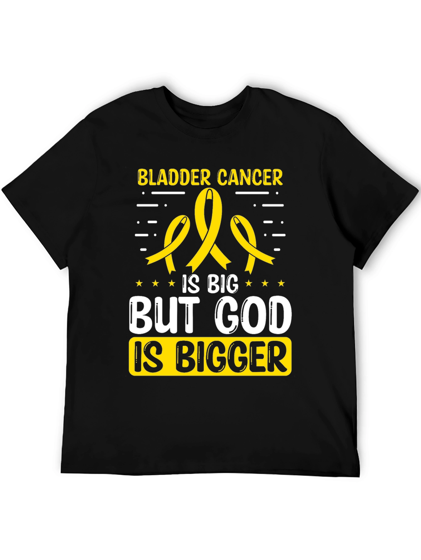 Bladder Cancer Awareness T-Shirt - God Is Bigger