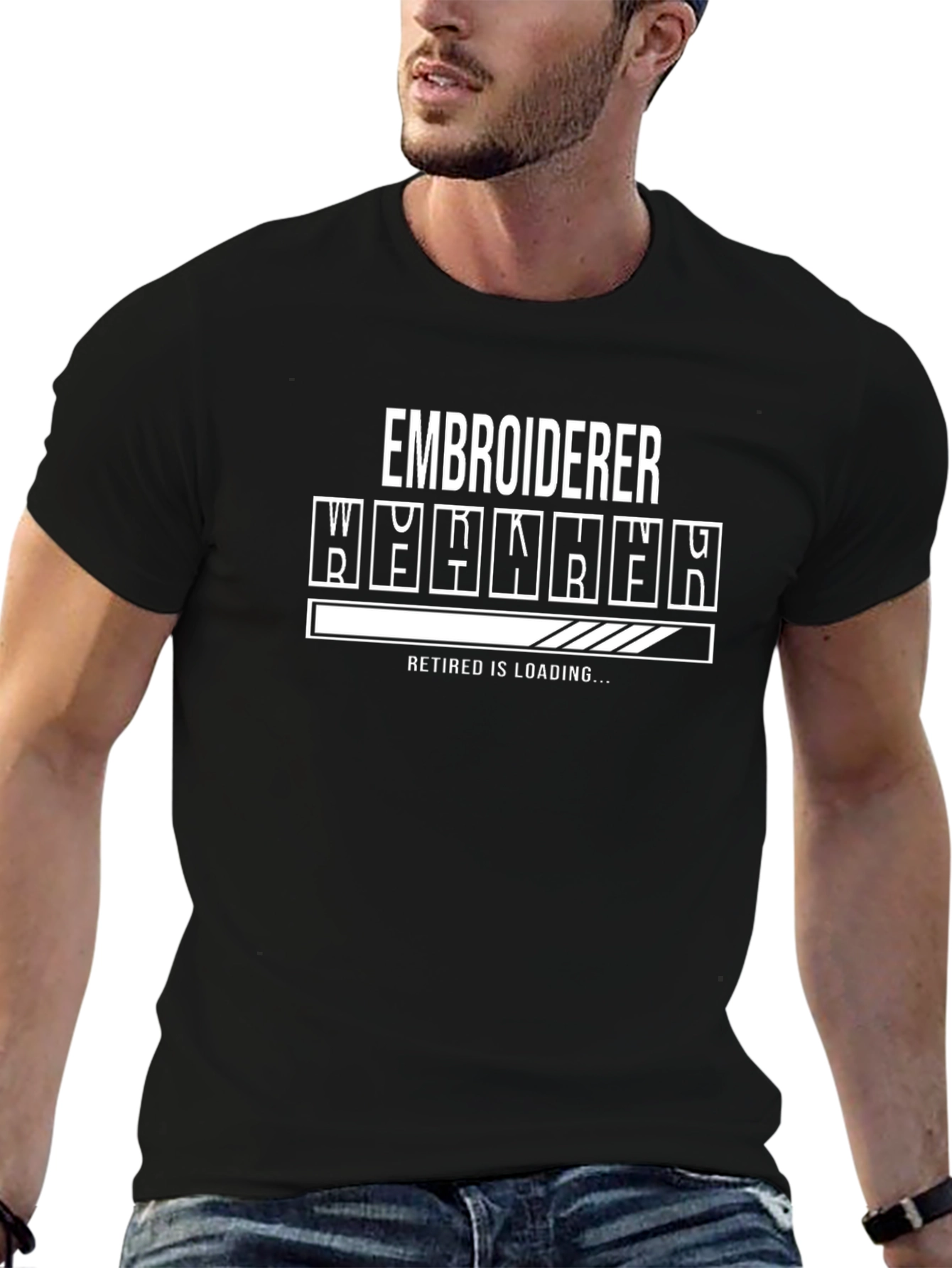 Embroiderer Retirement Loading T-Shirt Funny Gift