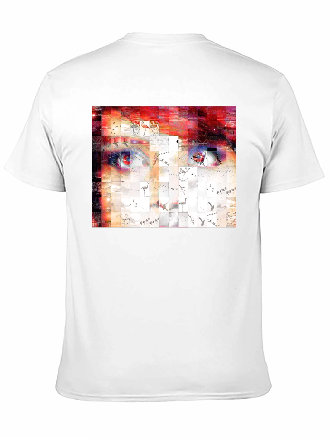 Artistic Abstract Face Graphic Print T-Shirt