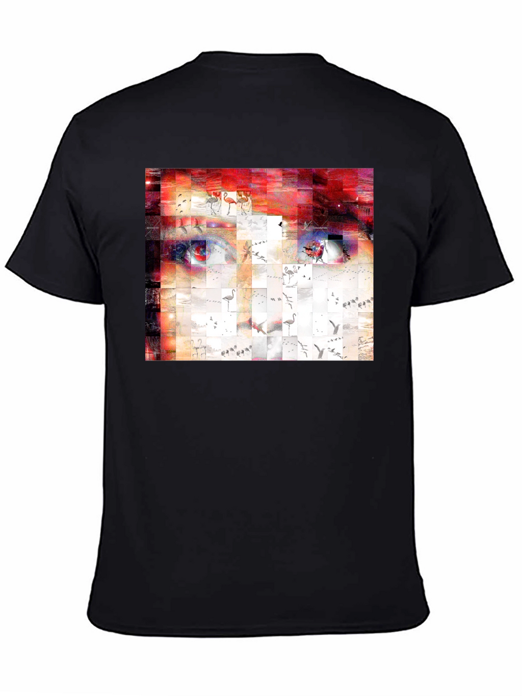 Artistic Abstract Face Graphic Print T-Shirt