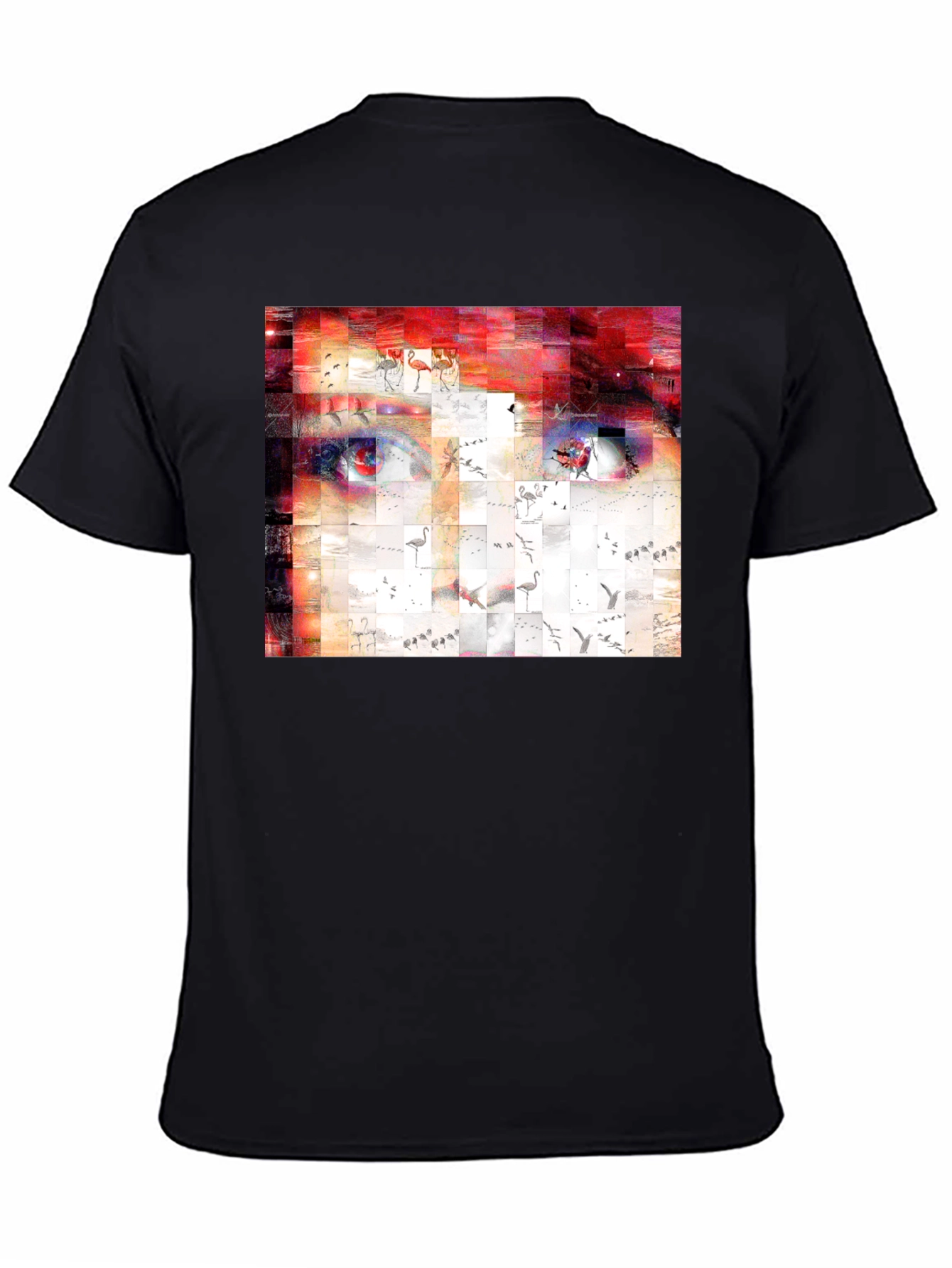 Artistic Abstract Face Graphic Print T-Shirt
