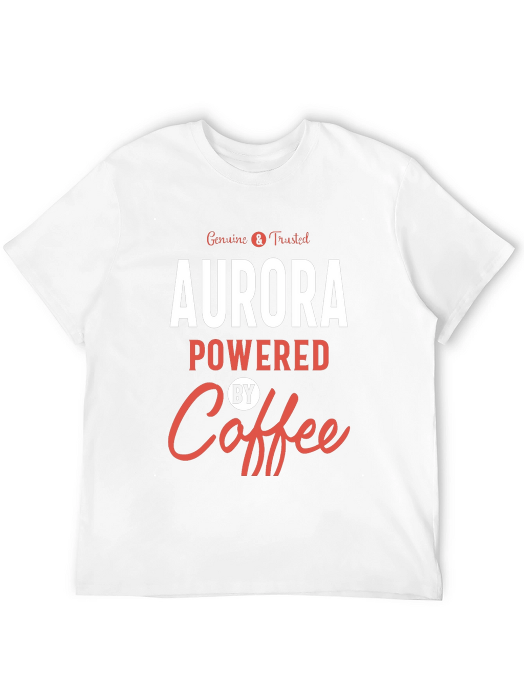 Aurora Powered By Coffee Graphic T-Shirt