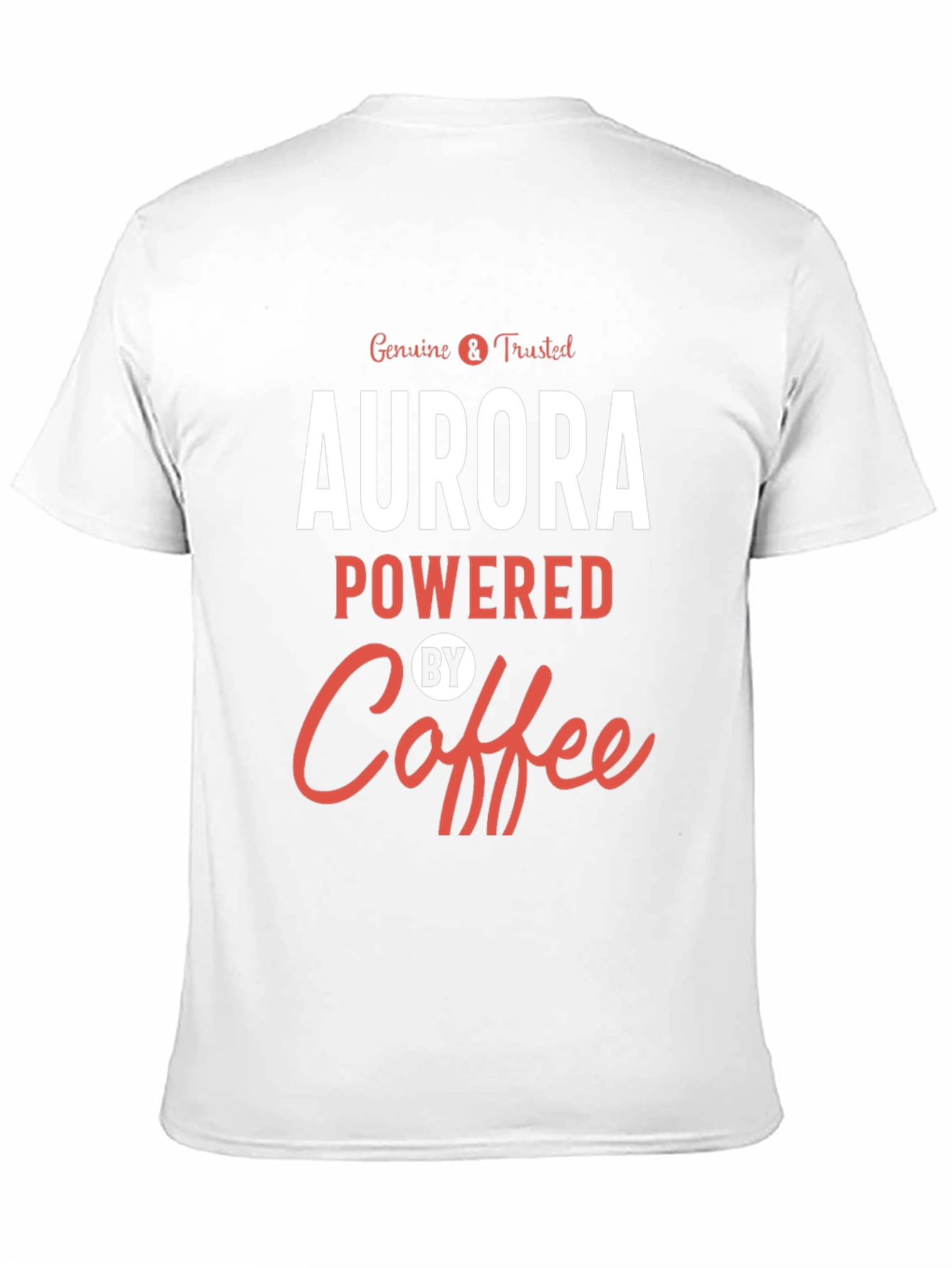 Aurora Powered By Coffee Graphic T-Shirt