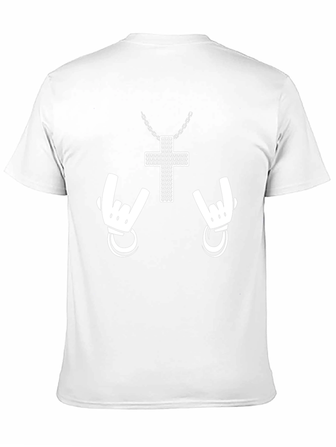 Rock On Cross Graphic Tee - Black