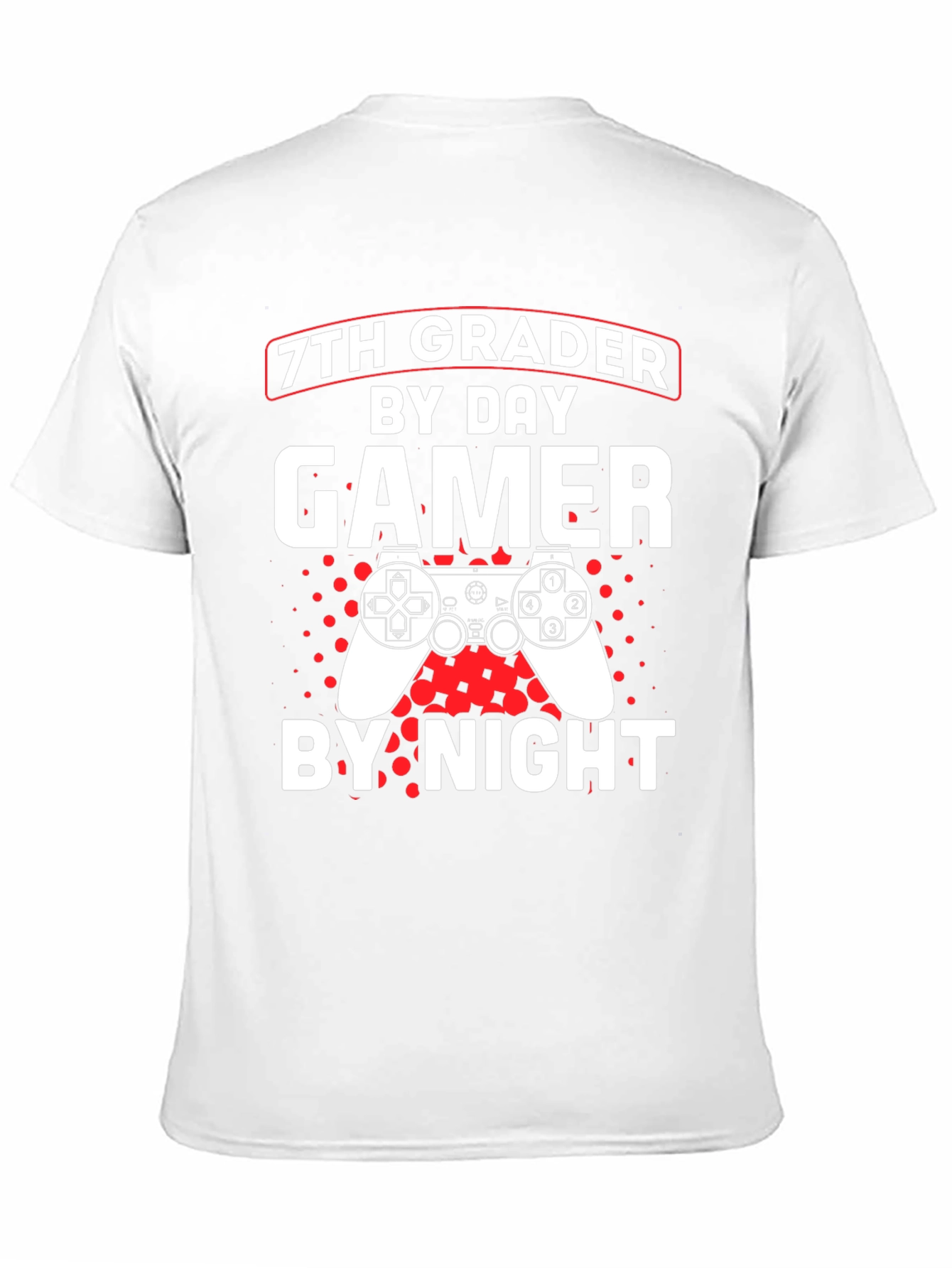 7th Grader Gamer T-Shirt - By Day By Night